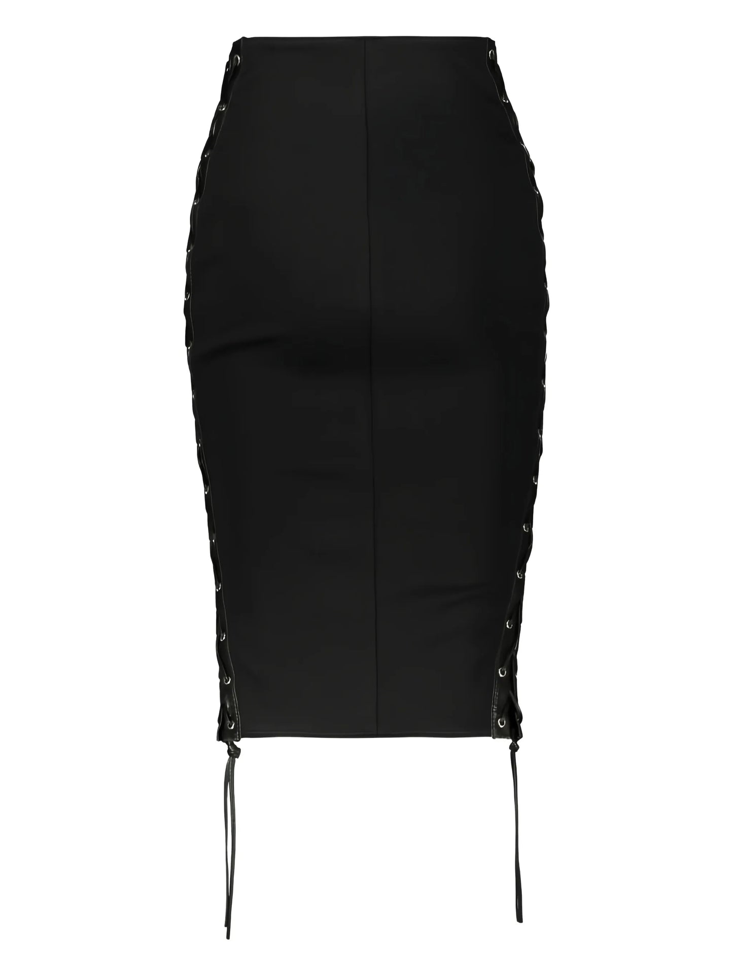 leather midi skirt