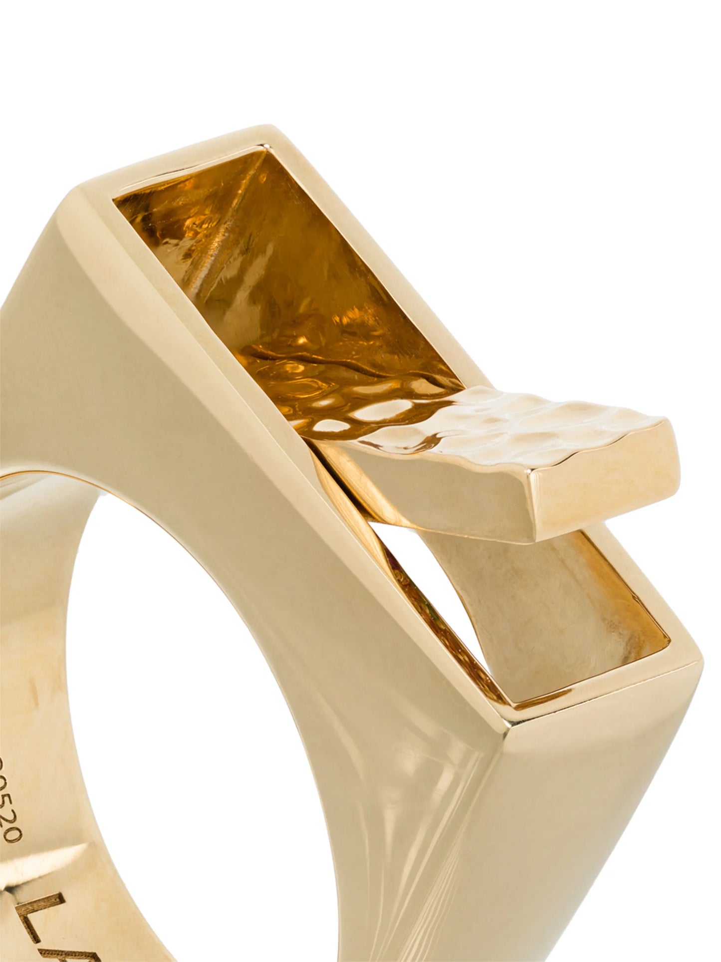 18kt yellow gold Augmented Aspect ring
