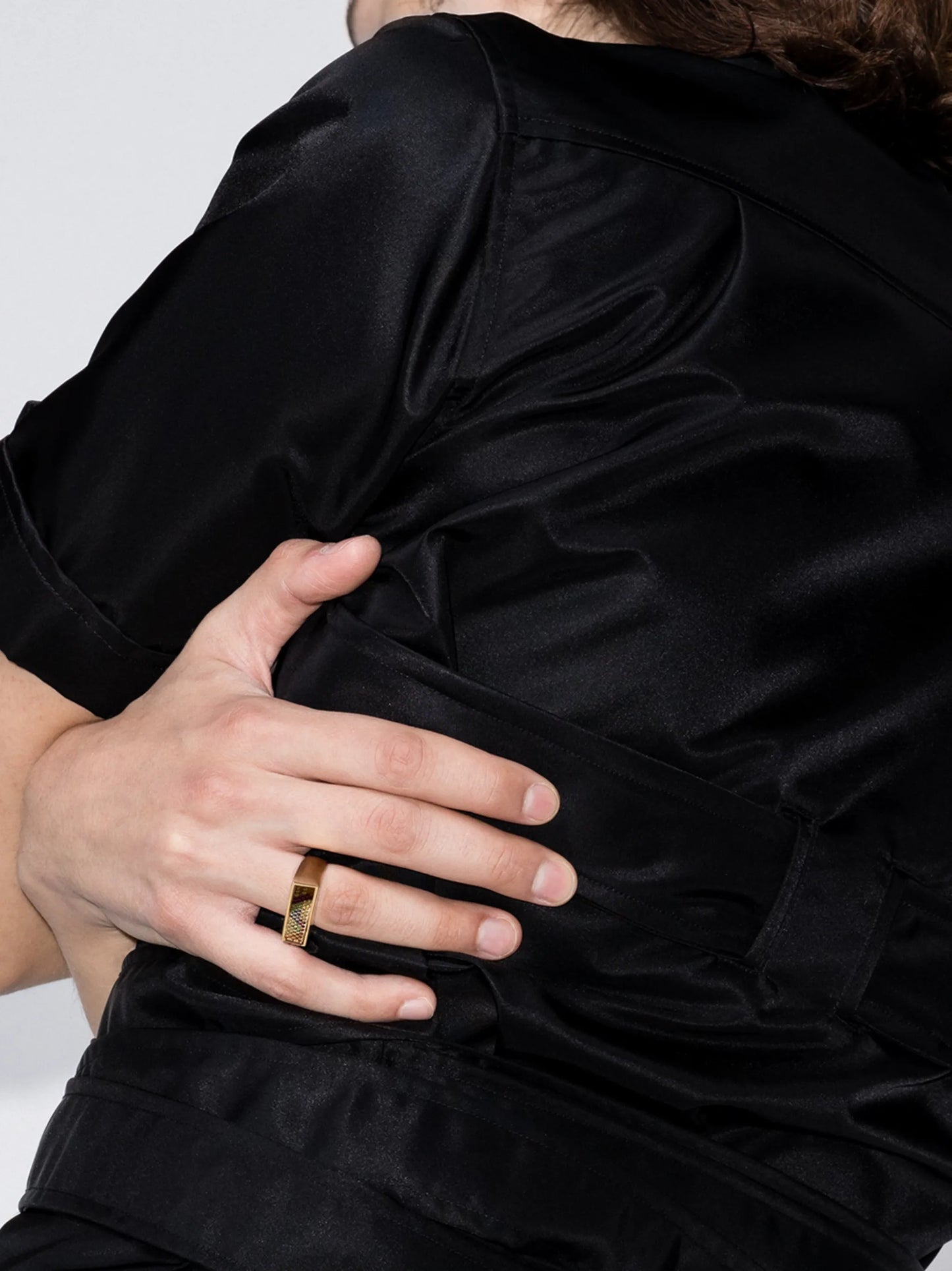 18kt yellow gold Augmented Aspect ring