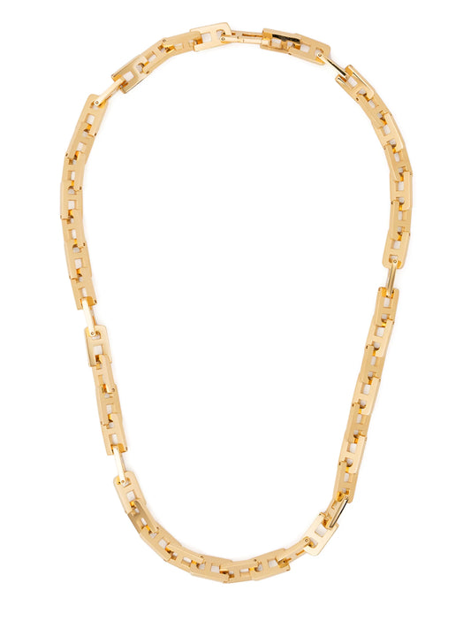 'A'-chain short necklace