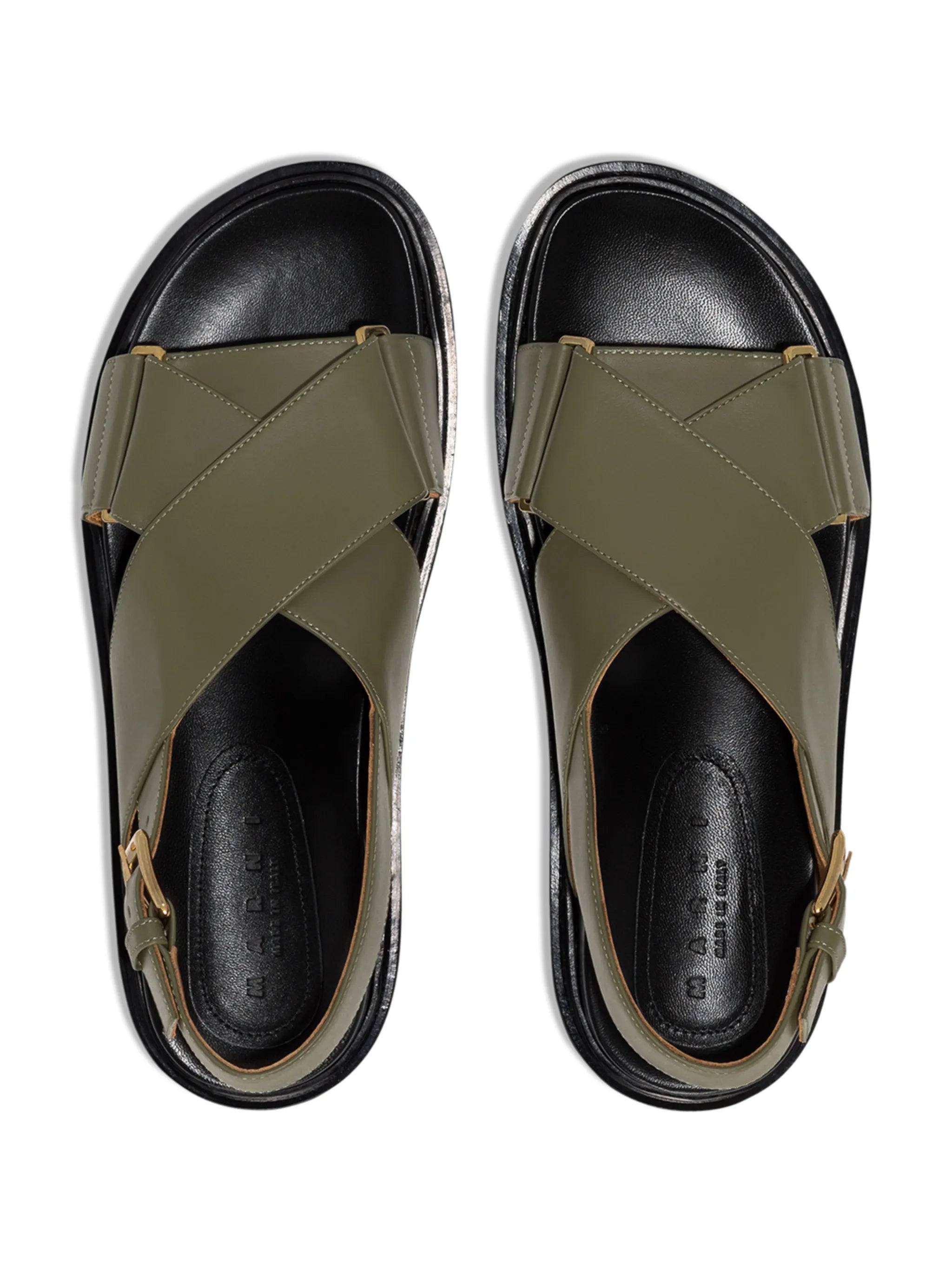 Fussbett colour-block leather sandals