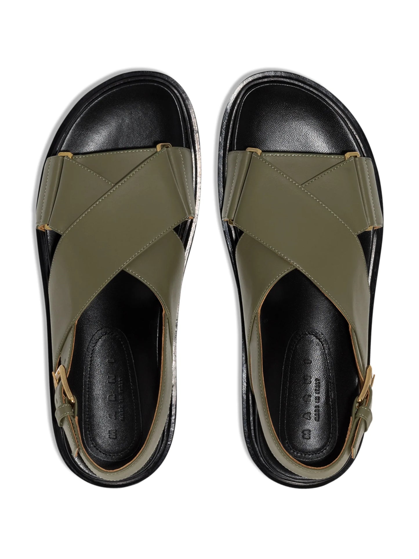 Fussbett colour-block leather sandals