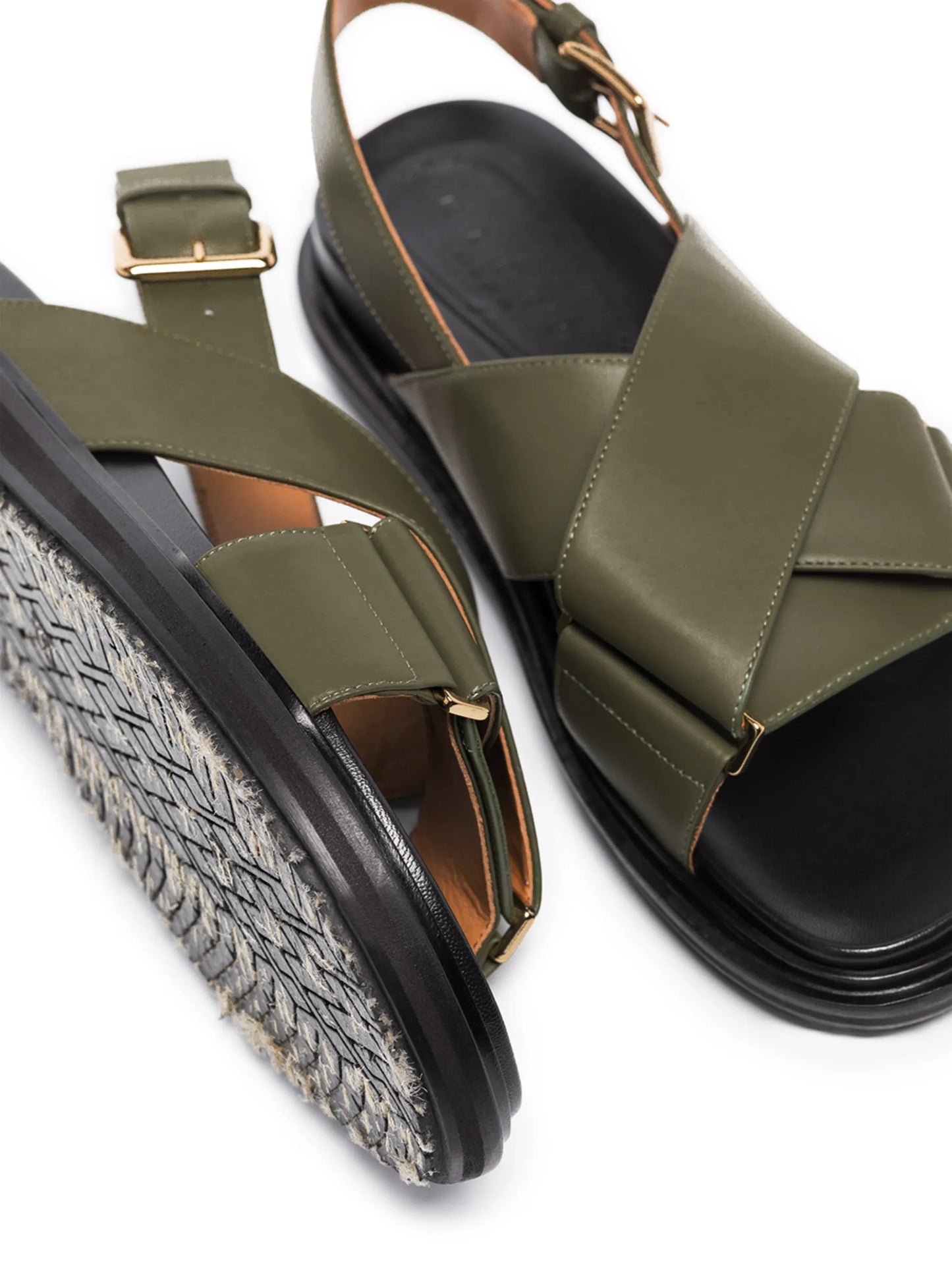 Fussbett colour-block leather sandals