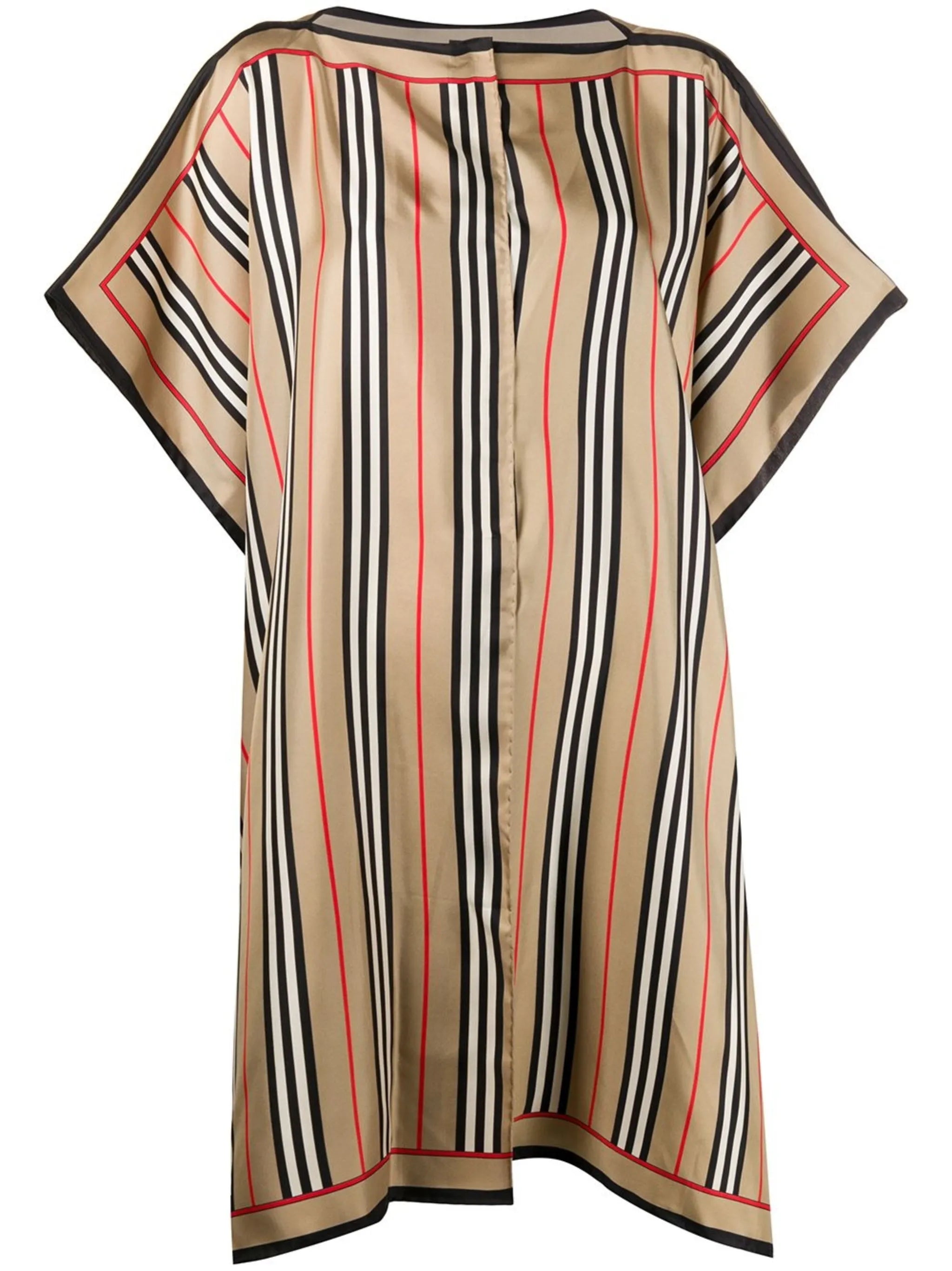 Icon checked silk cape