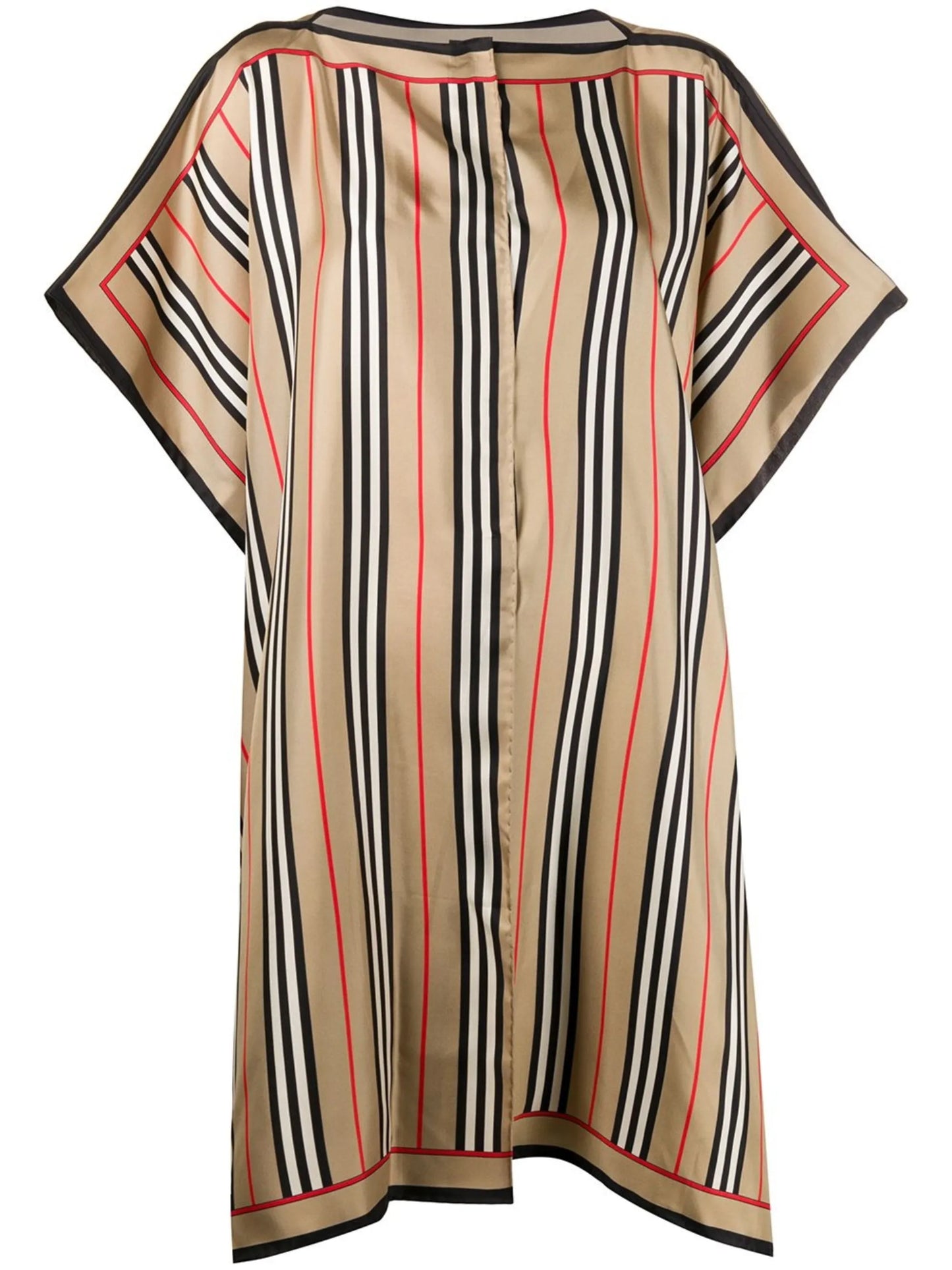 Icon checked silk cape