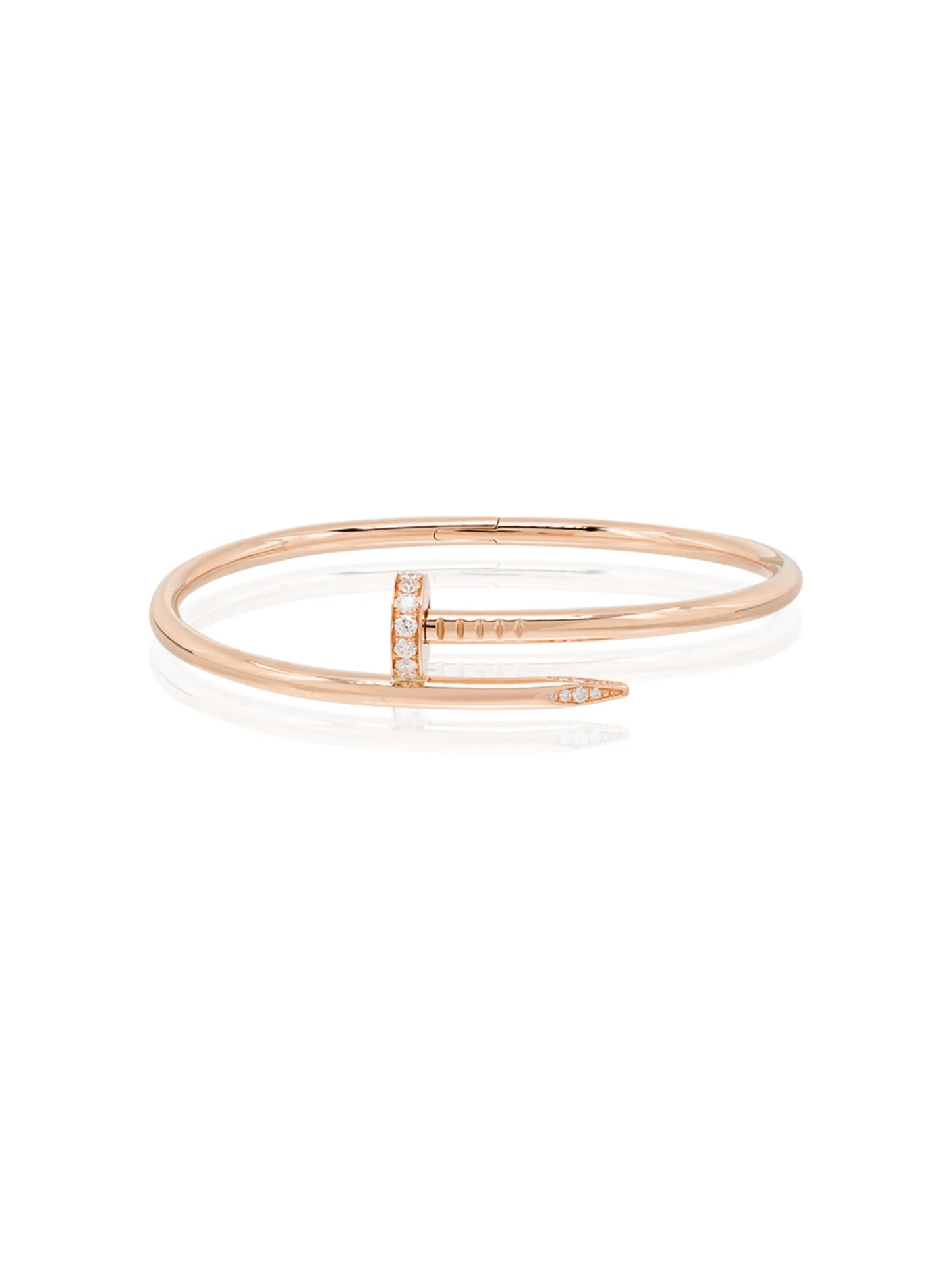 18kt rose gold Cartier Juste Un Clou diamond cuff
