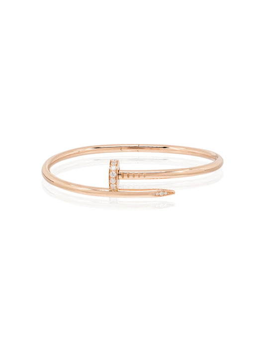 18kt rose gold Cartier Juste Un Clou diamond cuff