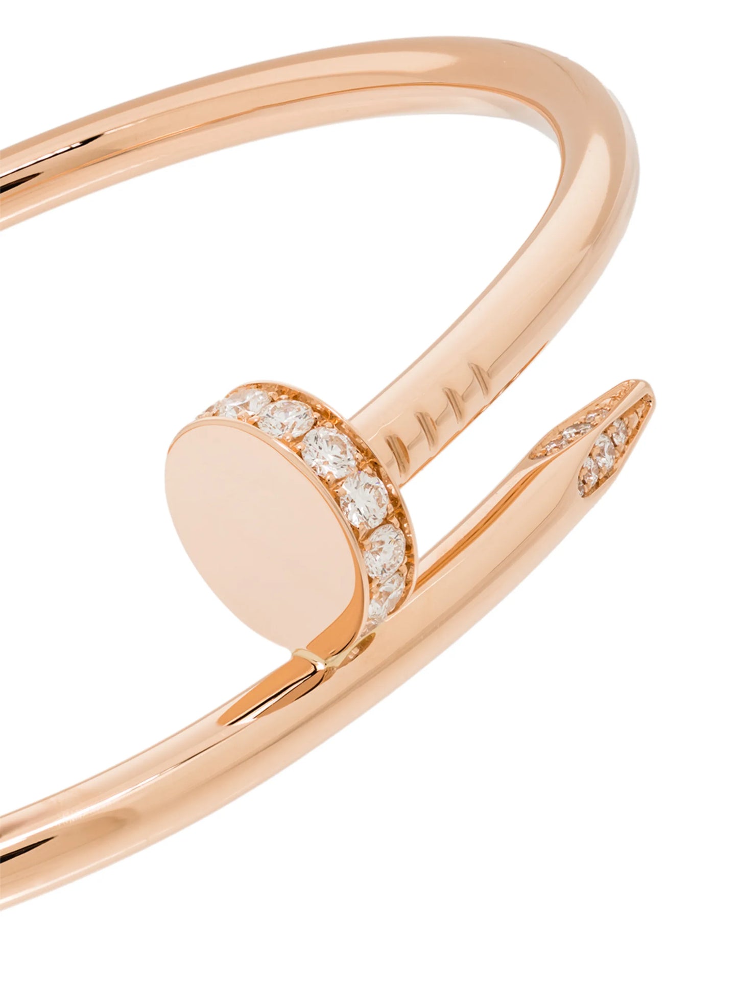 18kt rose gold Cartier Juste Un Clou diamond cuff