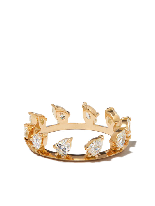 18kt yellow gold Hanging Kismet diamond ring