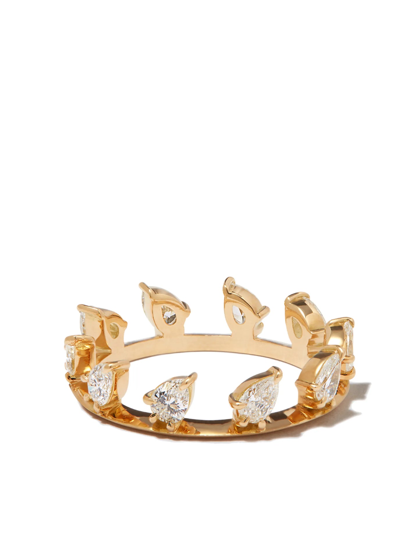 18kt yellow gold Hanging Kismet diamond ring