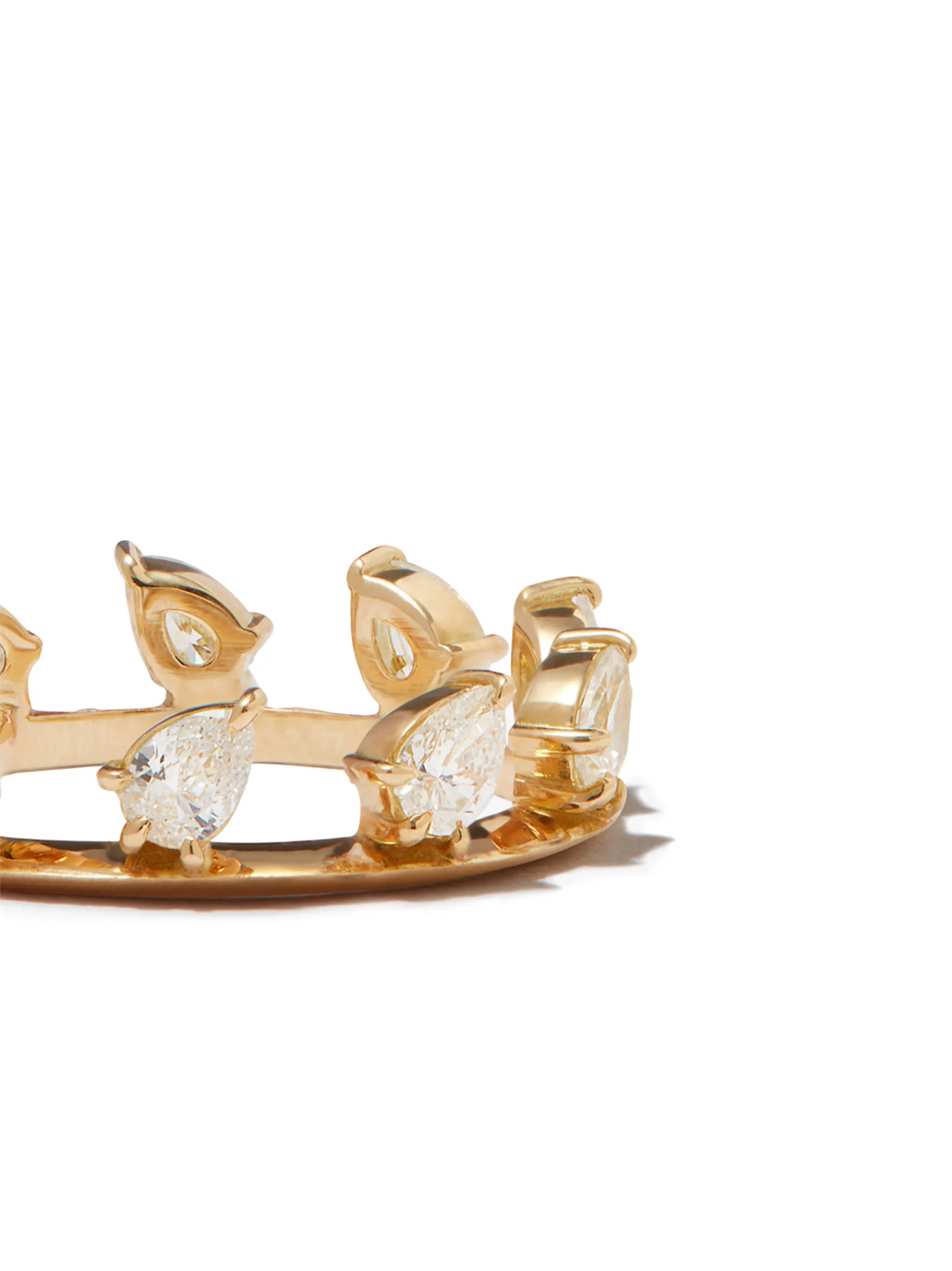 18kt yellow gold Hanging Kismet diamond ring