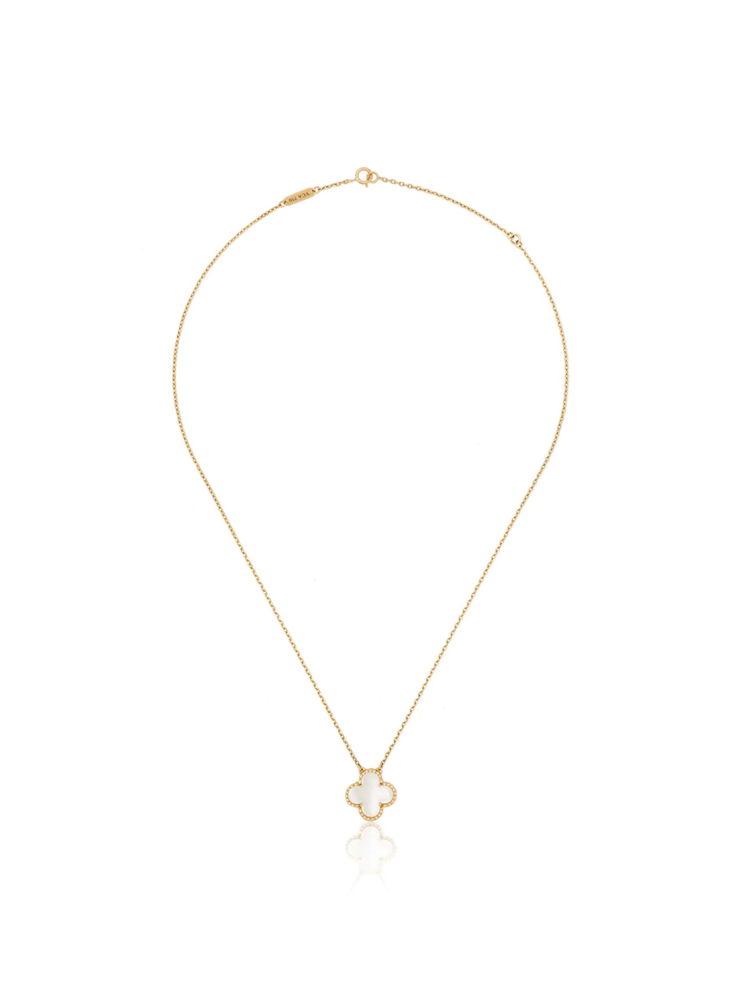 18kt yellow gold Van Cleef and Arpel Alhambra necklace