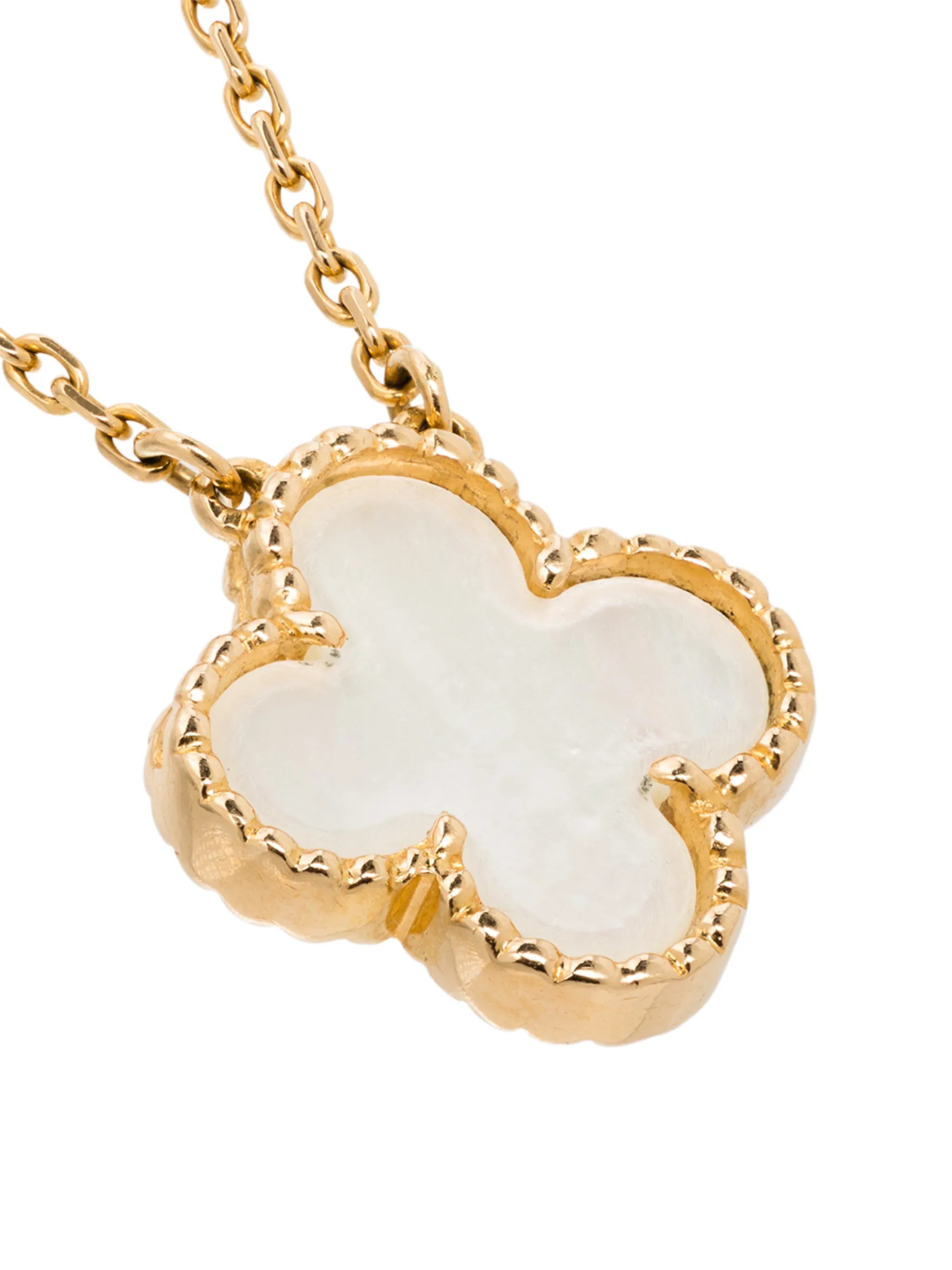 18kt yellow gold Van Cleef and Arpel Alhambra necklace