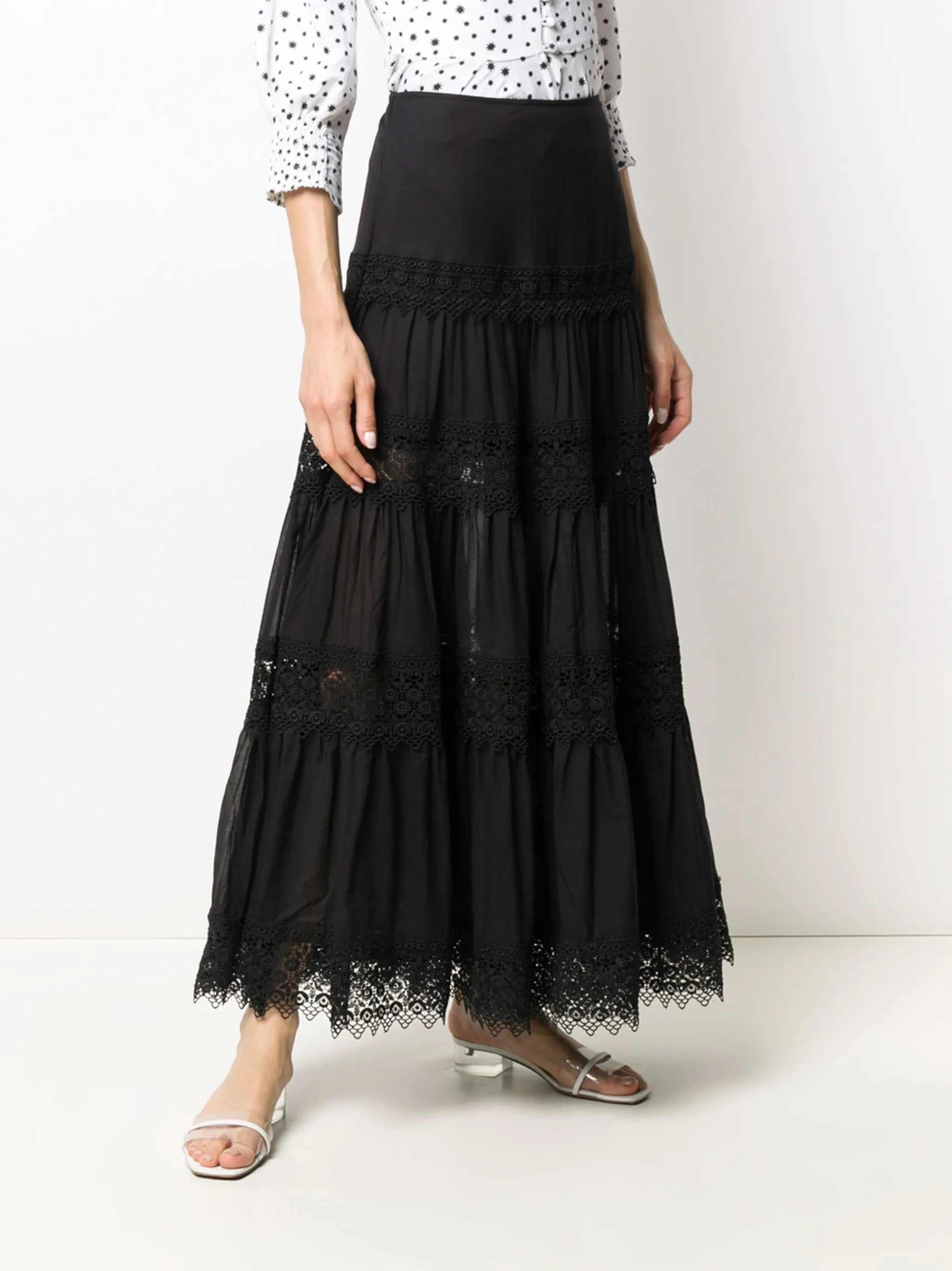 Ruth embroidered maxi skirt