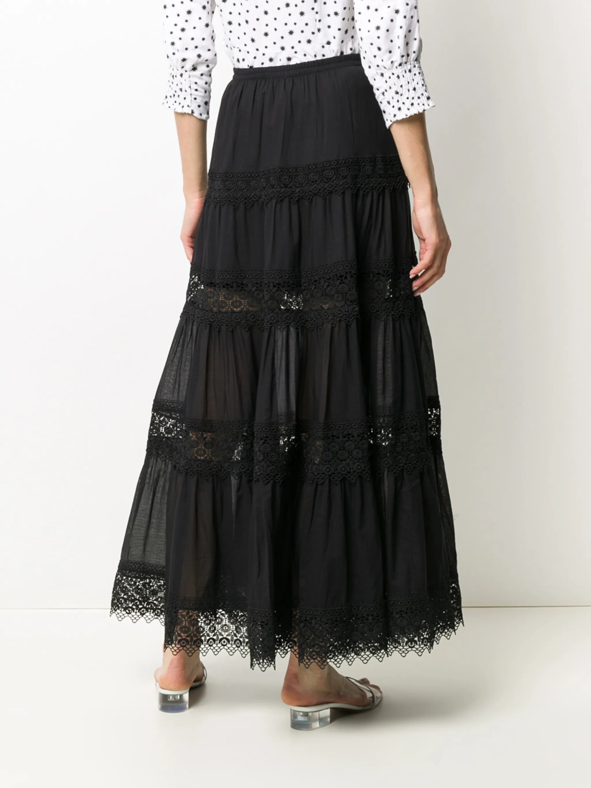 Ruth embroidered maxi skirt
