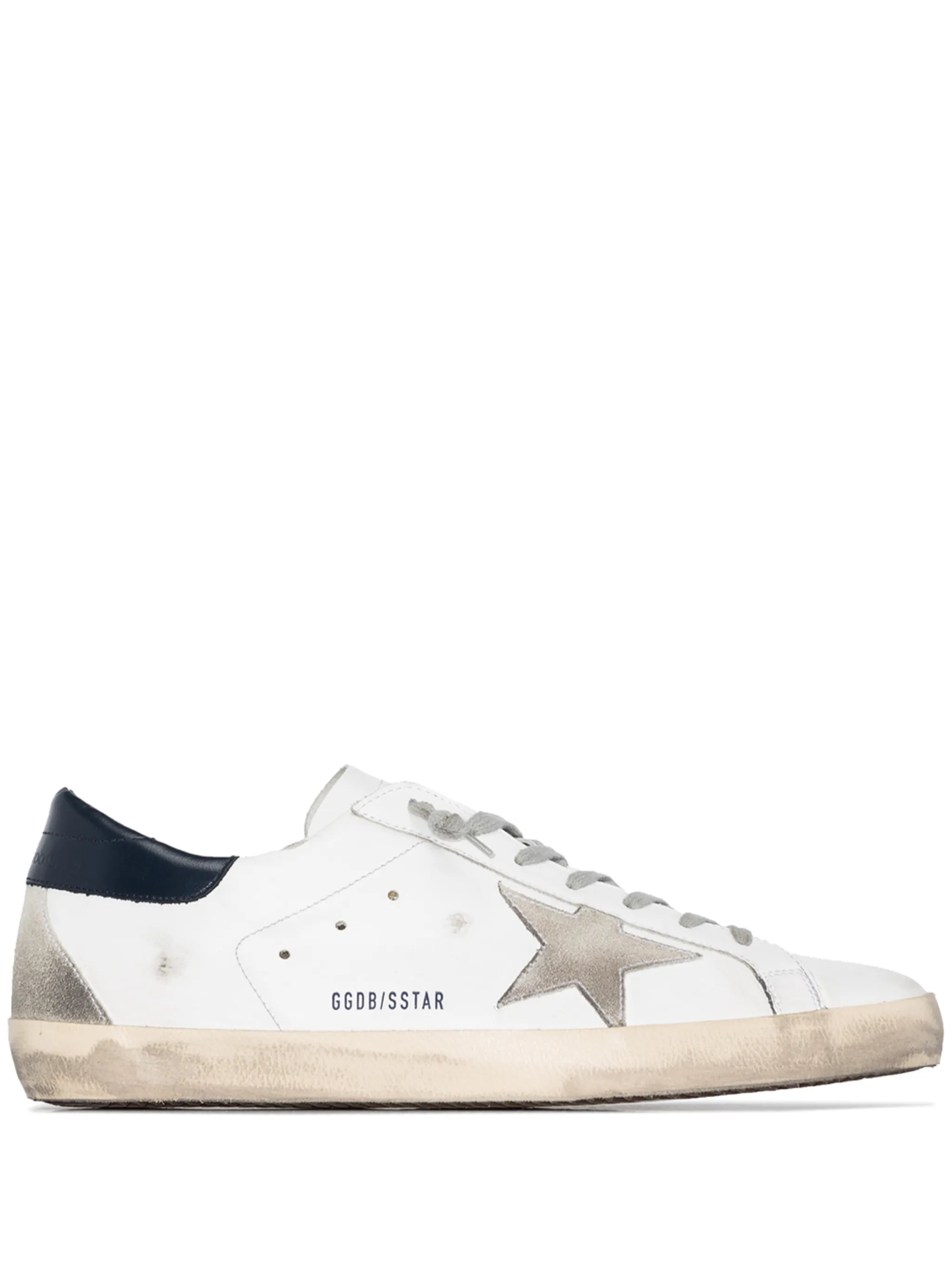 Super-Star trainers with suede star and blue heel tab
