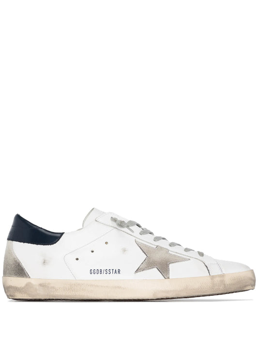 Super-Star trainers with suede star and blue heel tab