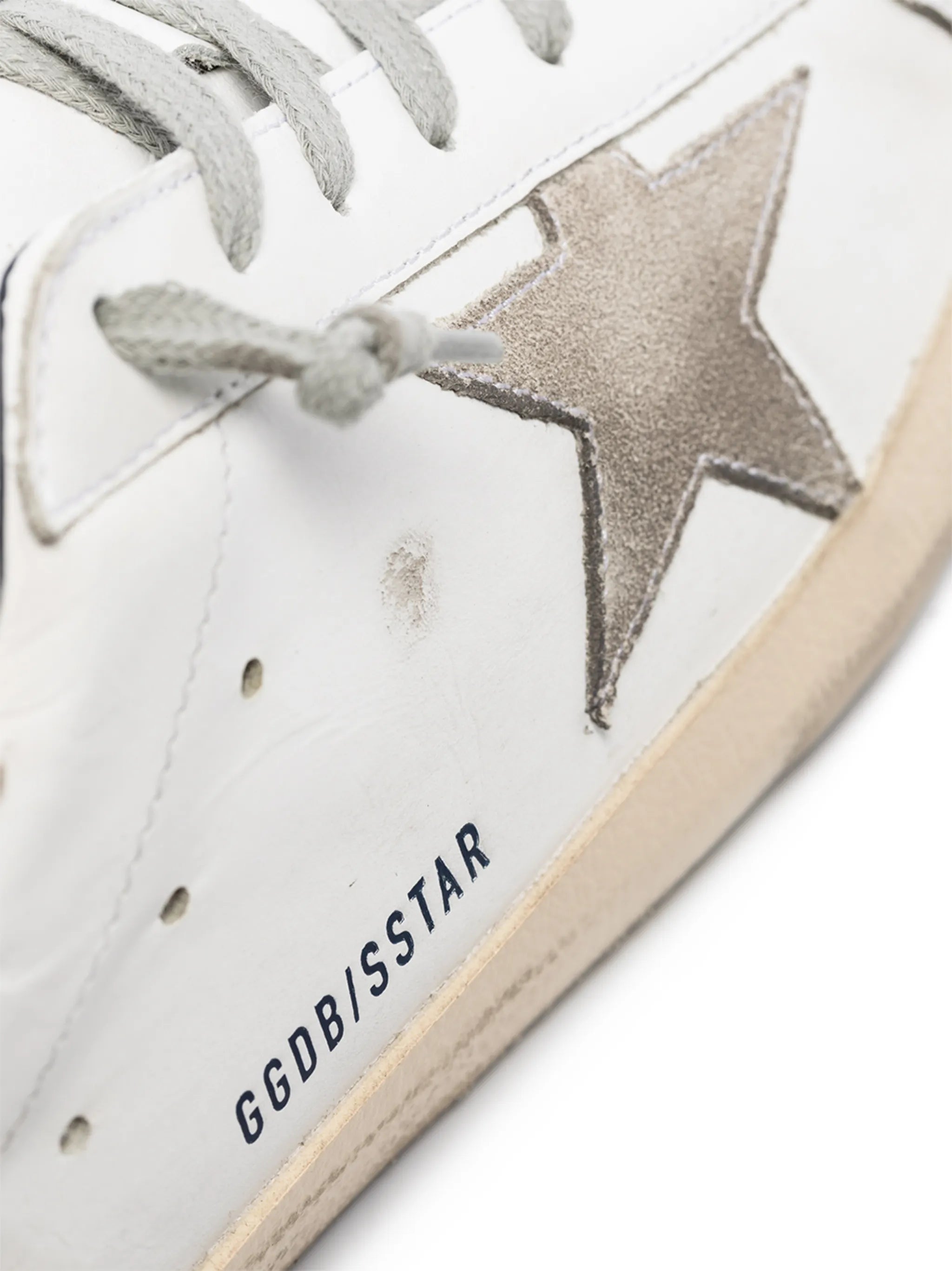 Super-Star trainers with suede star and blue heel tab