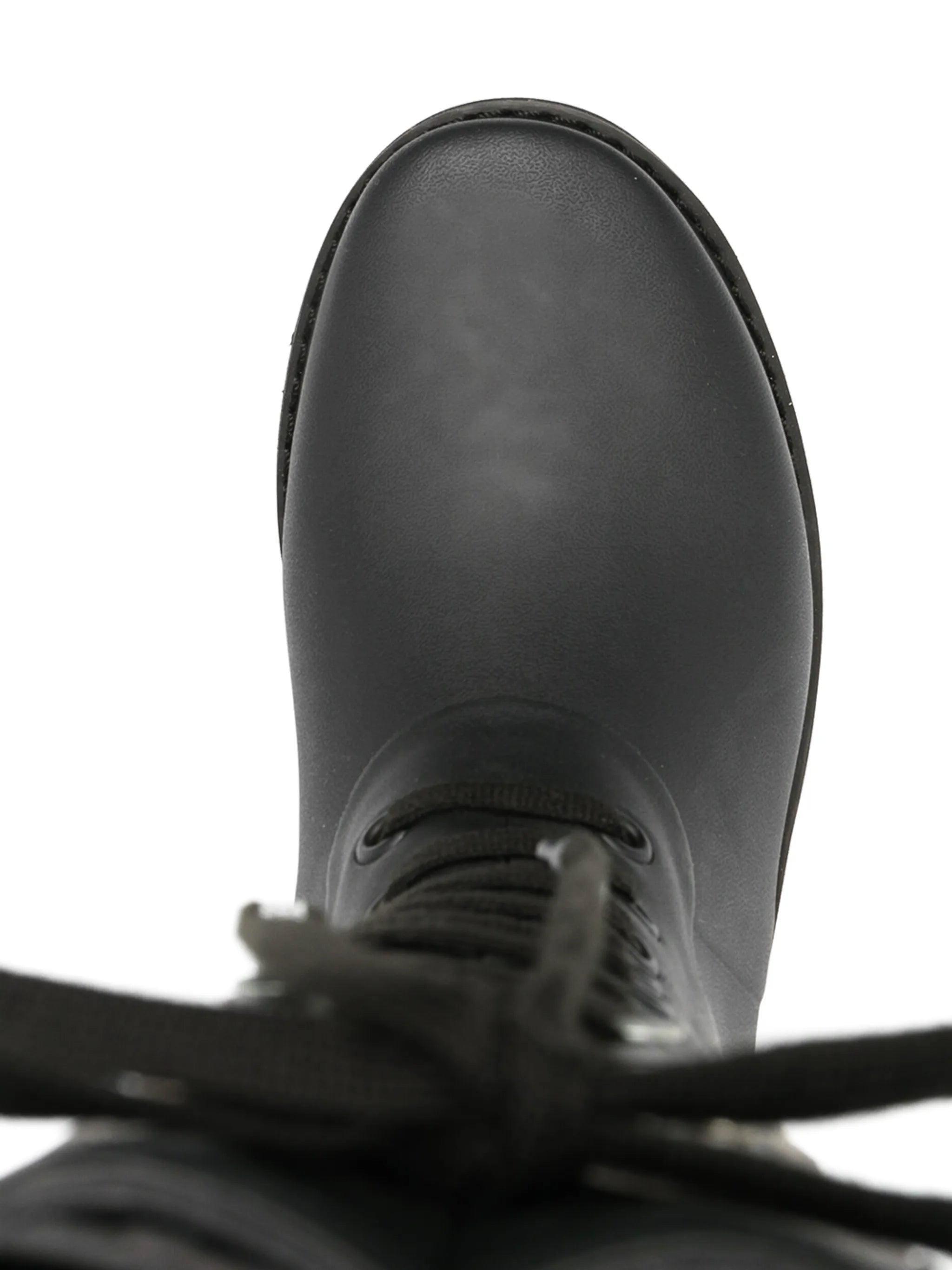 quote-motif lace-up riding boots