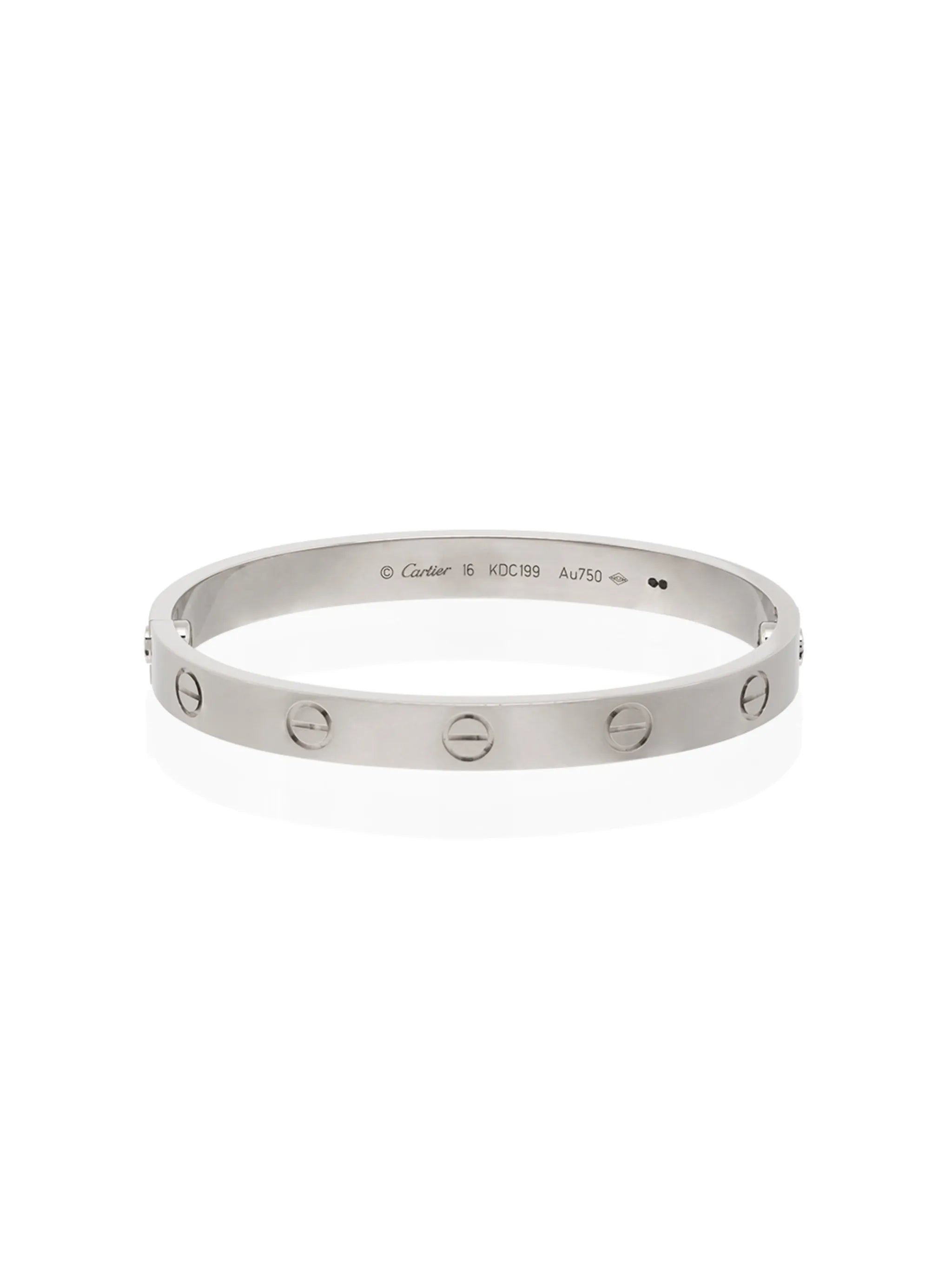 18kt white gold Cartier Love bracelet