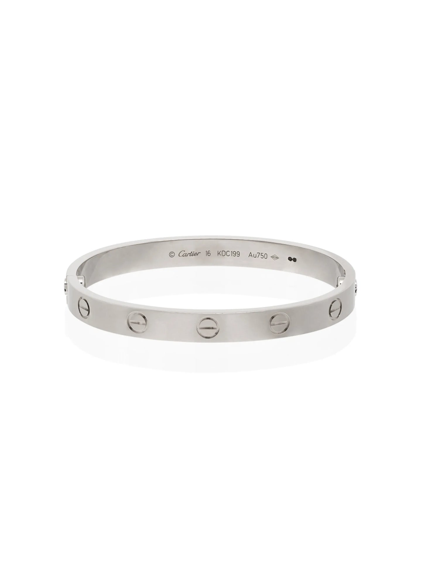 18kt white gold Cartier Love bracelet