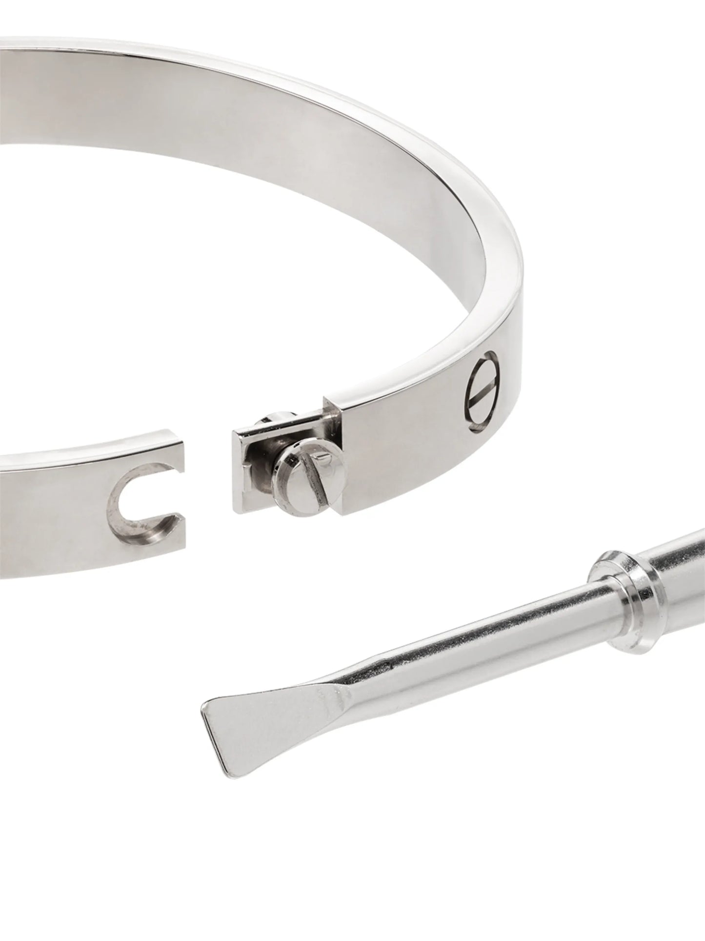 18kt white gold Cartier Love bracelet