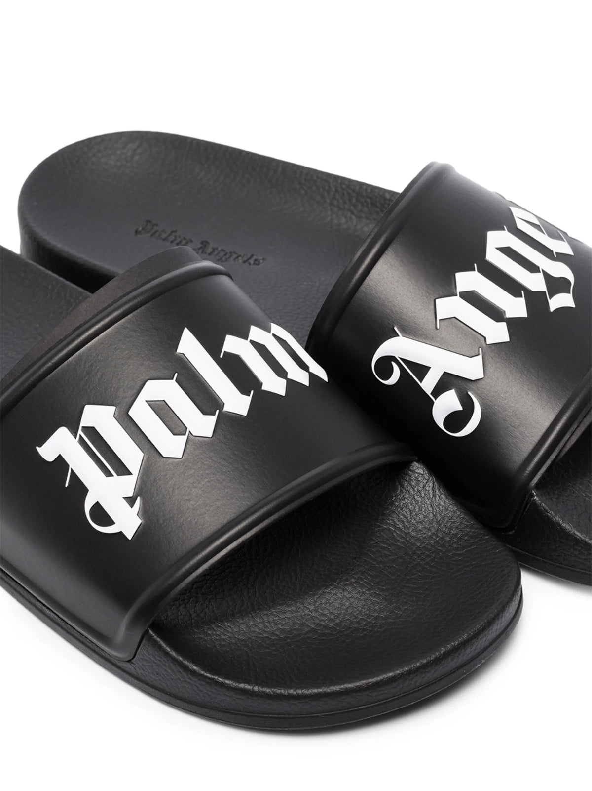 logo-print slide sandals