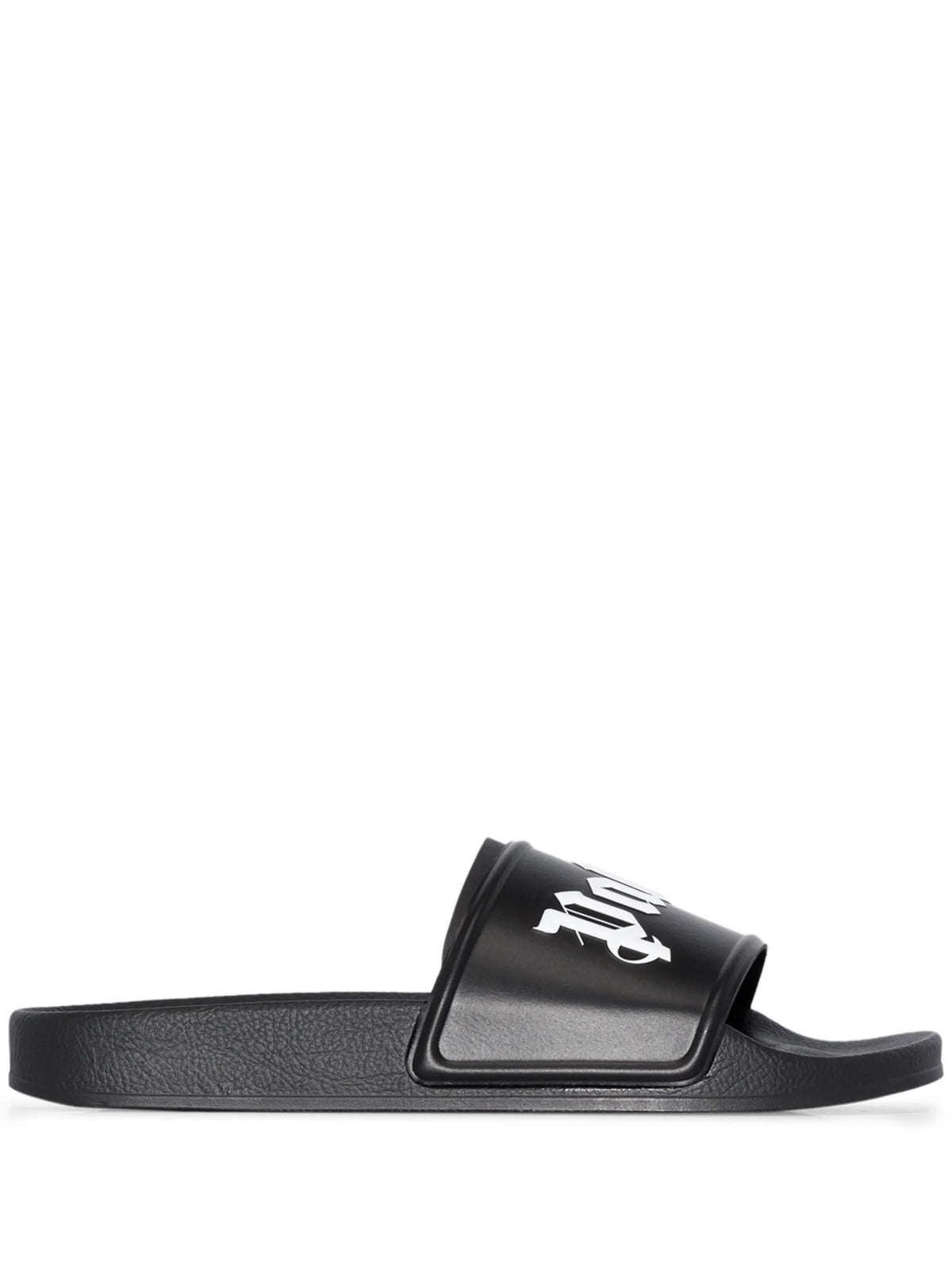 logo-print slide sandals