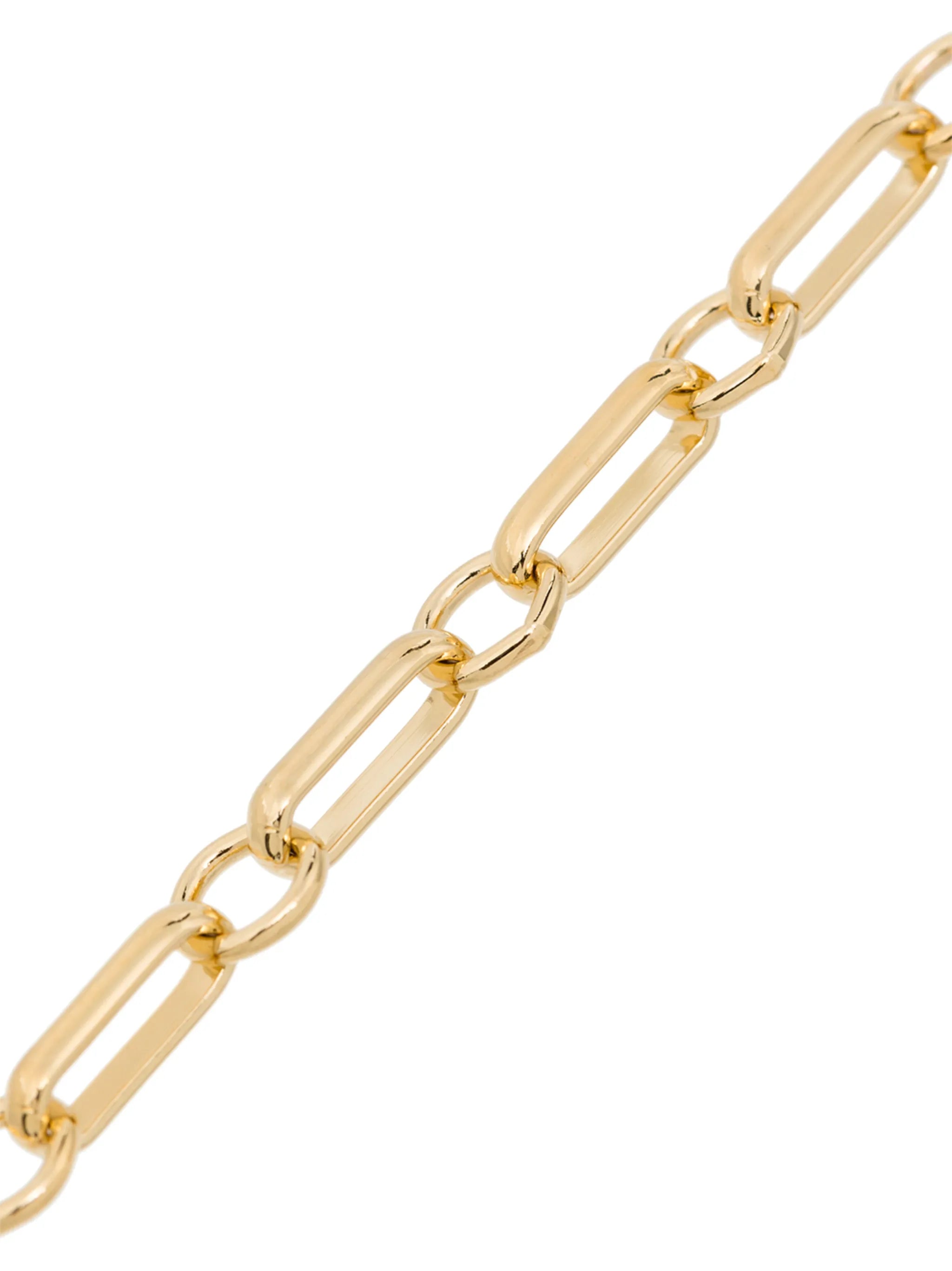 gold-plated bar chain anklet