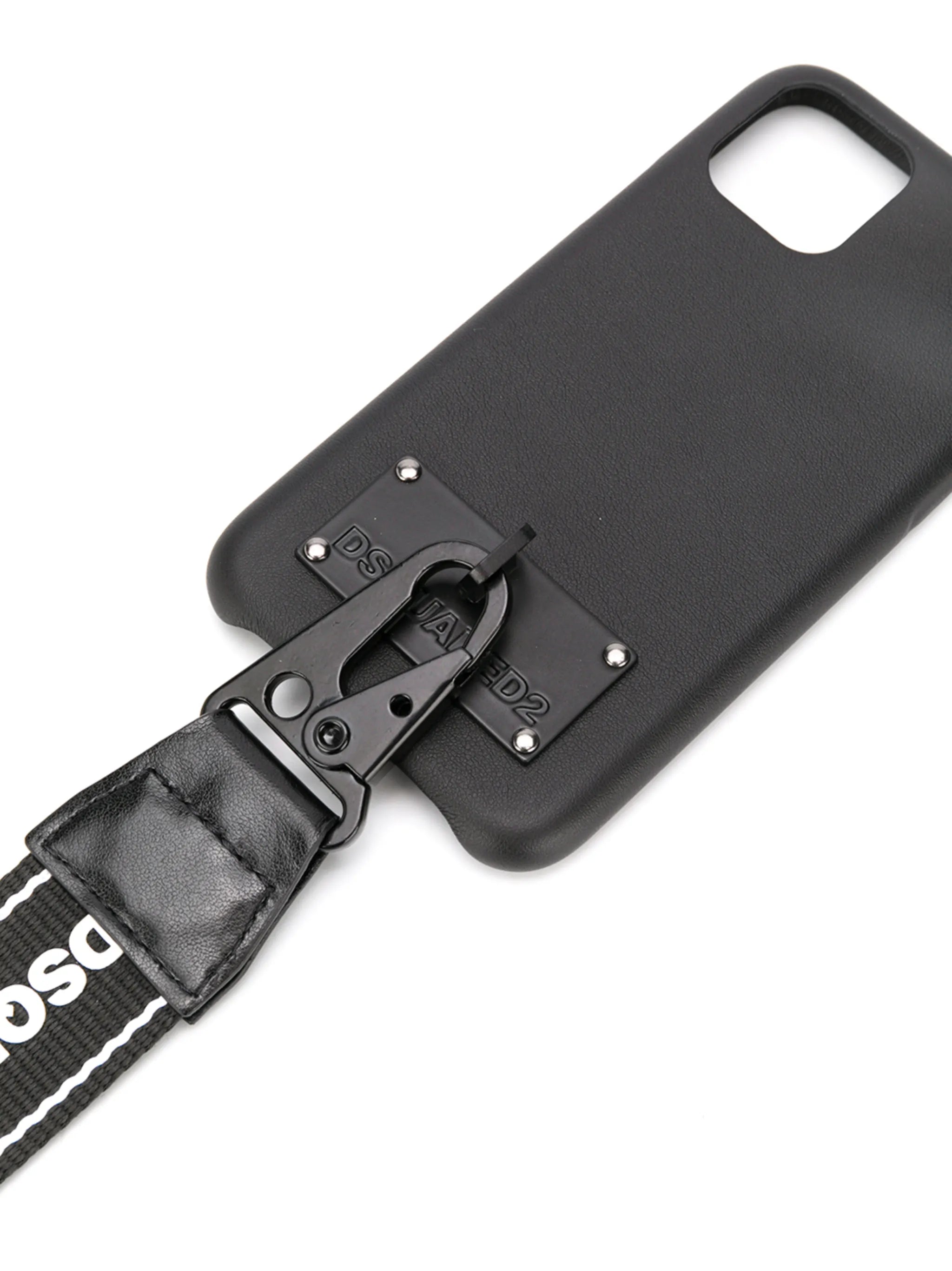 logo-embellished strap iPhone 11 case