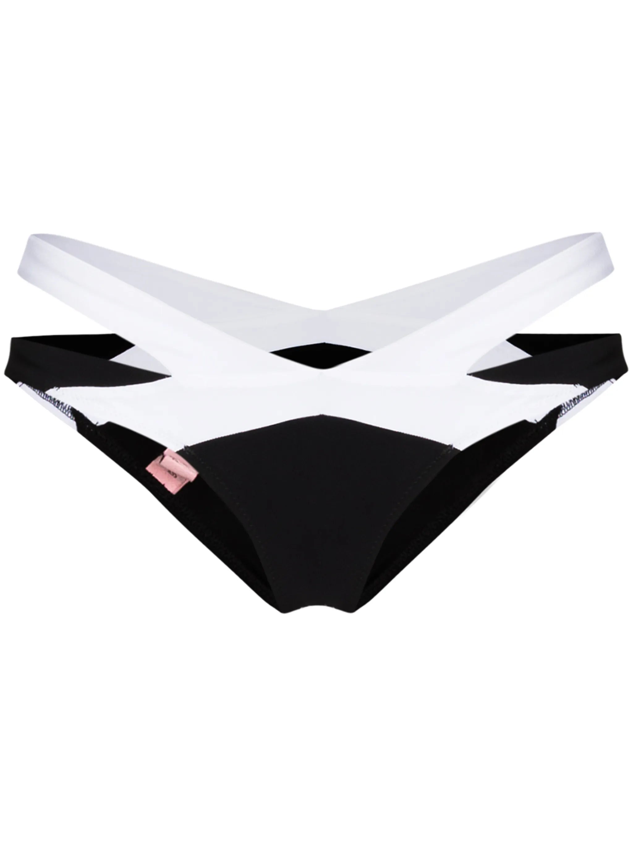 two-tone bikini bottoms