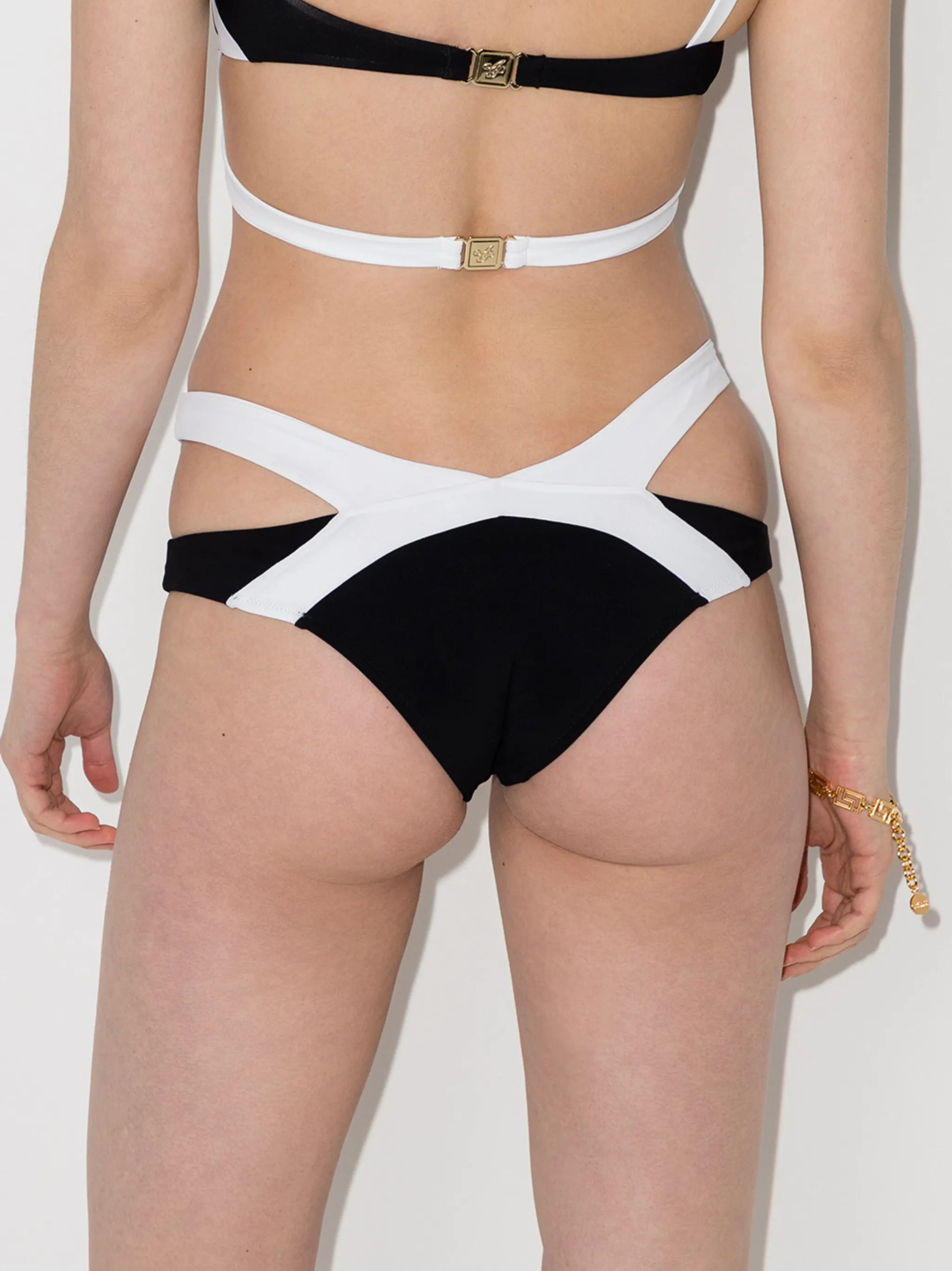 two-tone bikini bottoms
