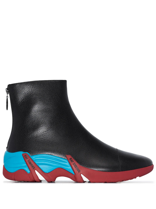 Cylon high-top leather sneakers