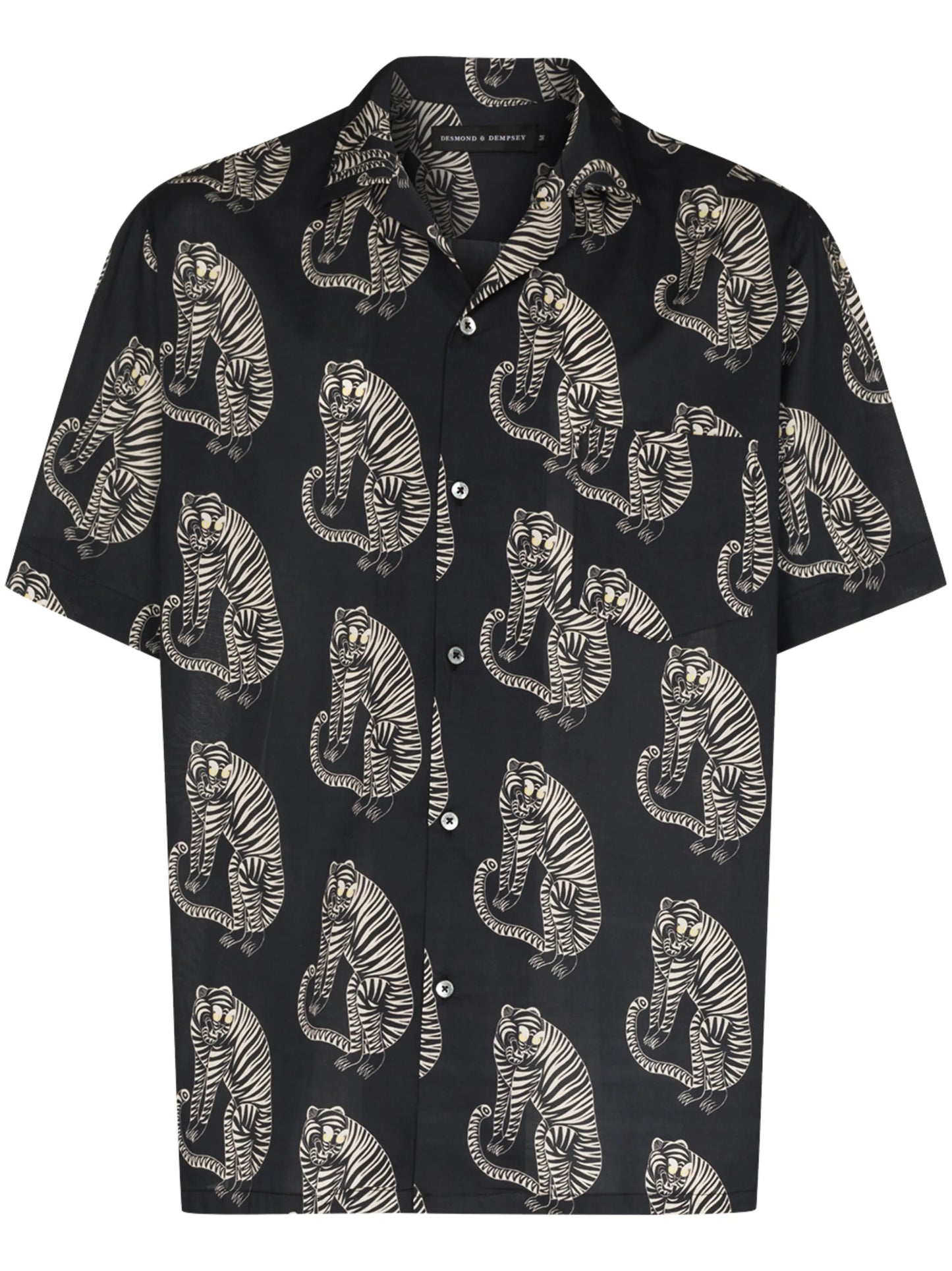 Sansindo tiger-print short-sleeve shirt