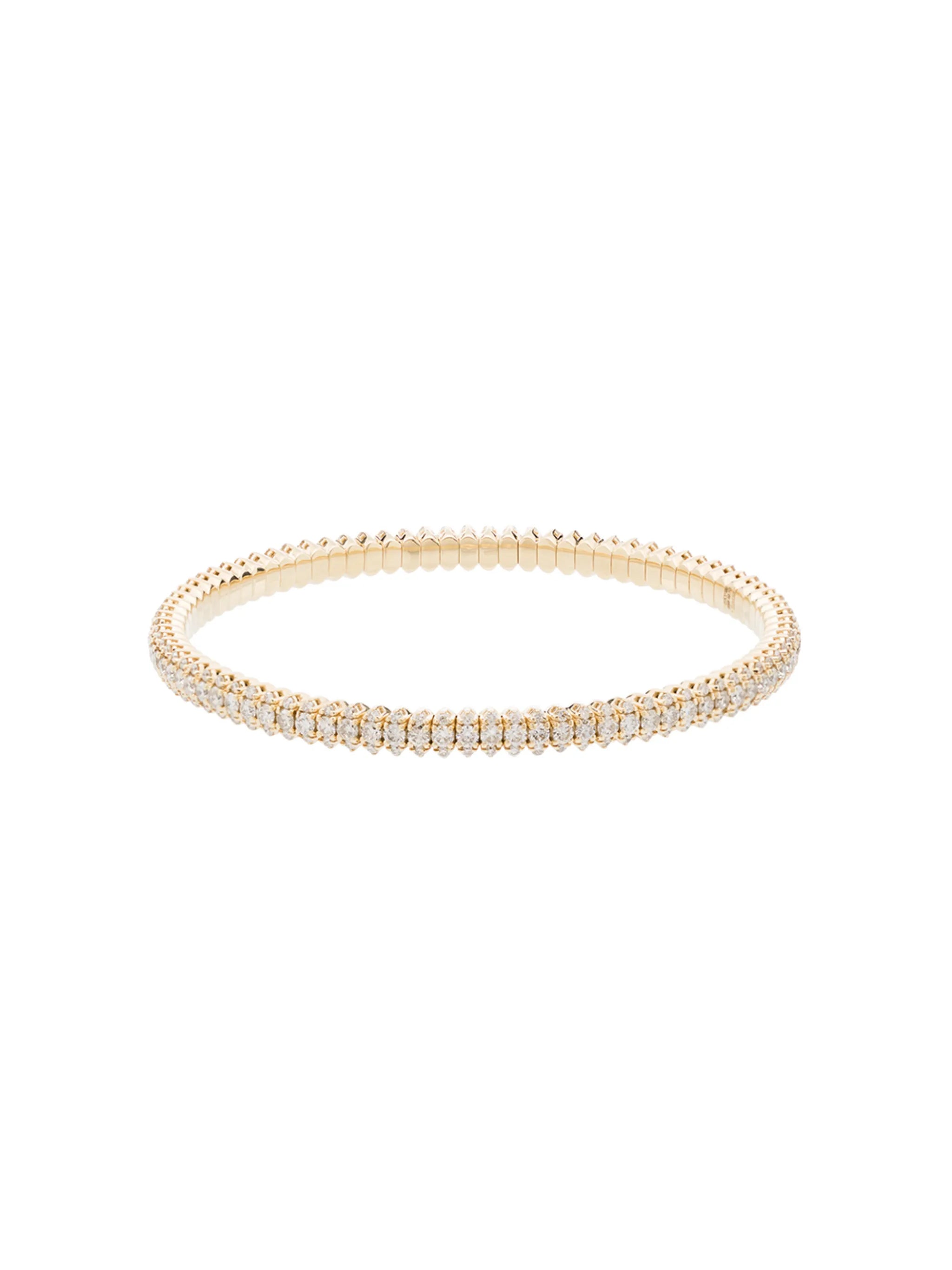 14kt yellow gold Lizzie stretch bracelet