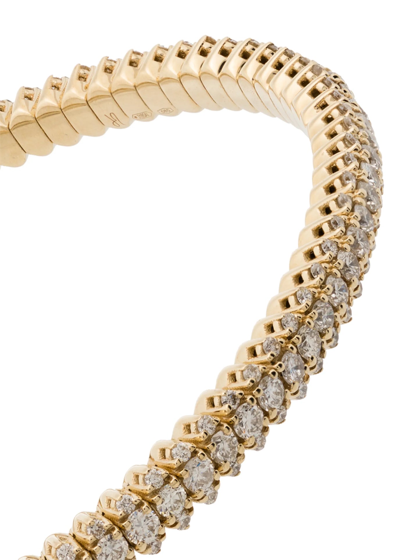 14kt yellow gold Lizzie stretch bracelet
