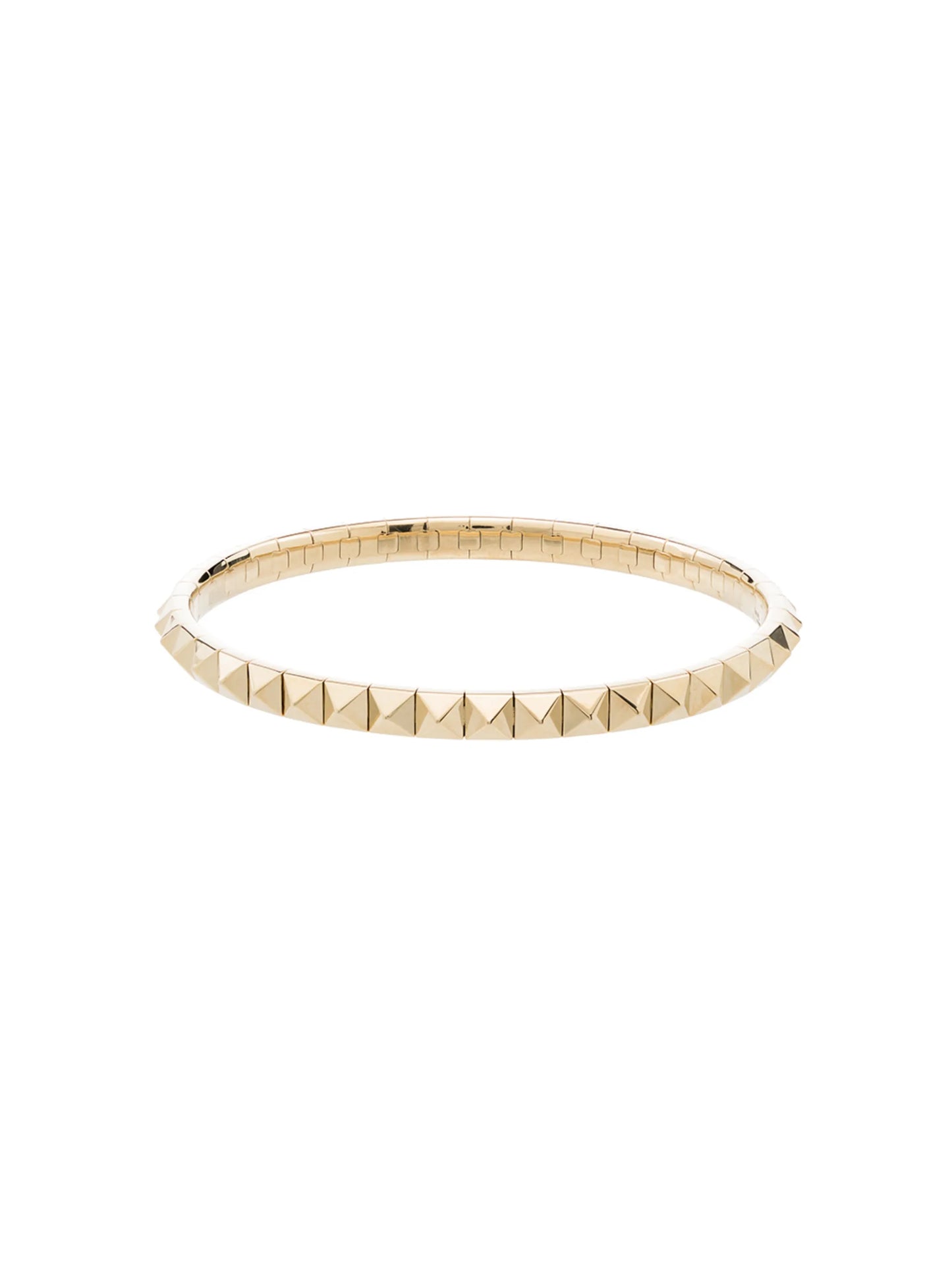 14kt yellow gold diamond stretch bracelet