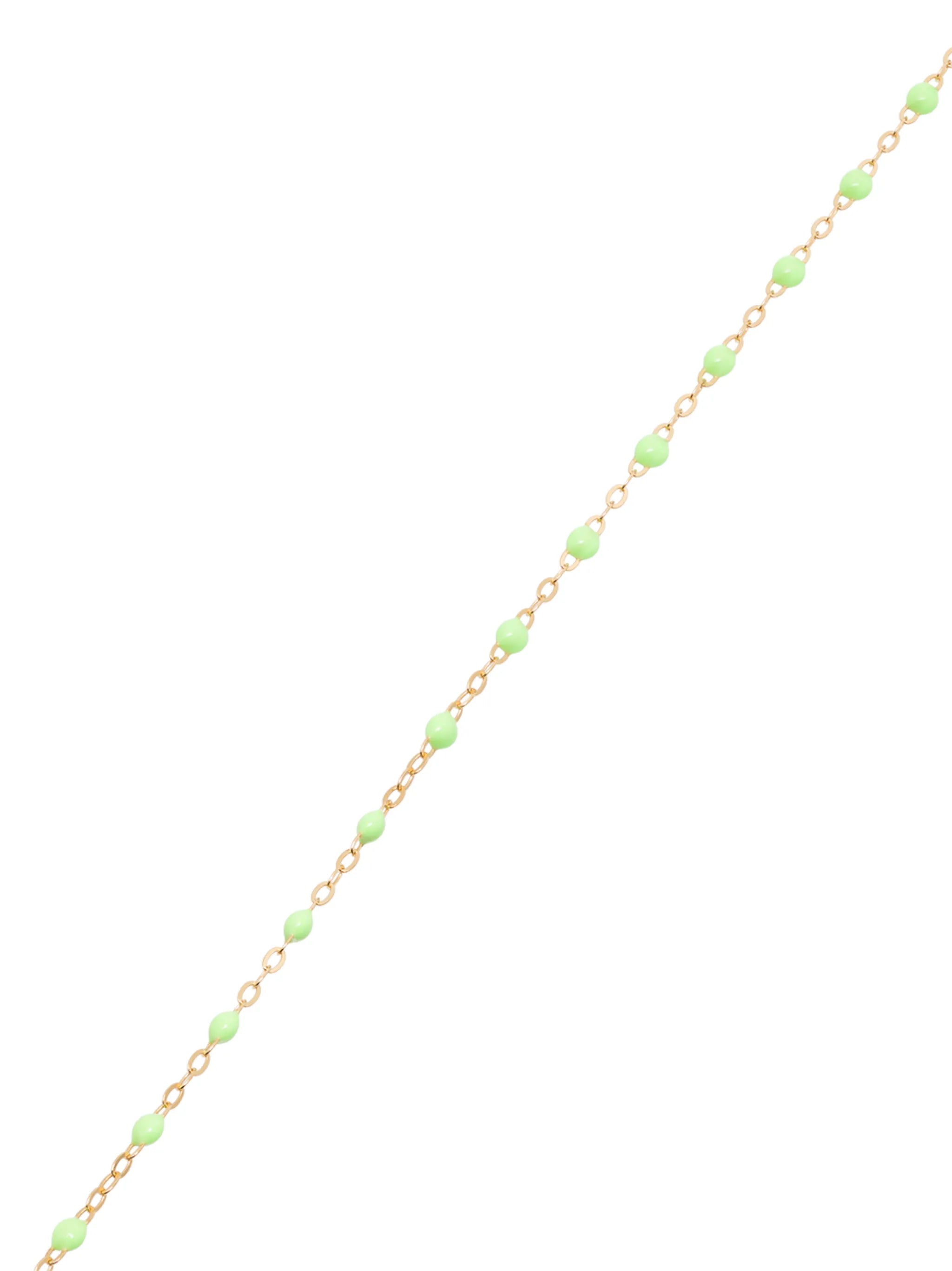 18kt yellow gold beaded necklace