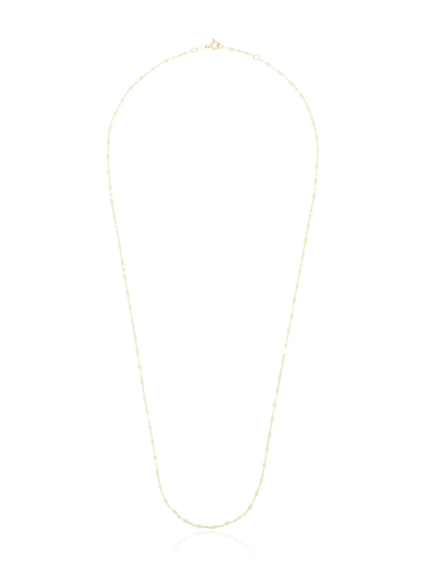 18kt yellow gold beaded necklace