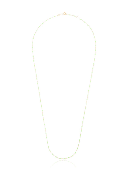 18kt yellow gold beaded necklace