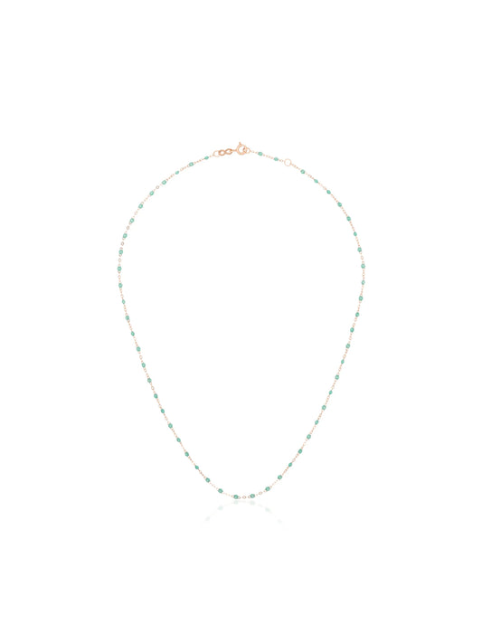 18kt rose gold beaded necklace