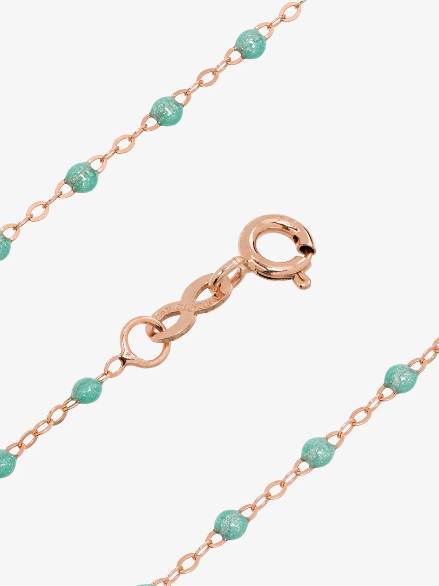 18kt rose gold beaded necklace