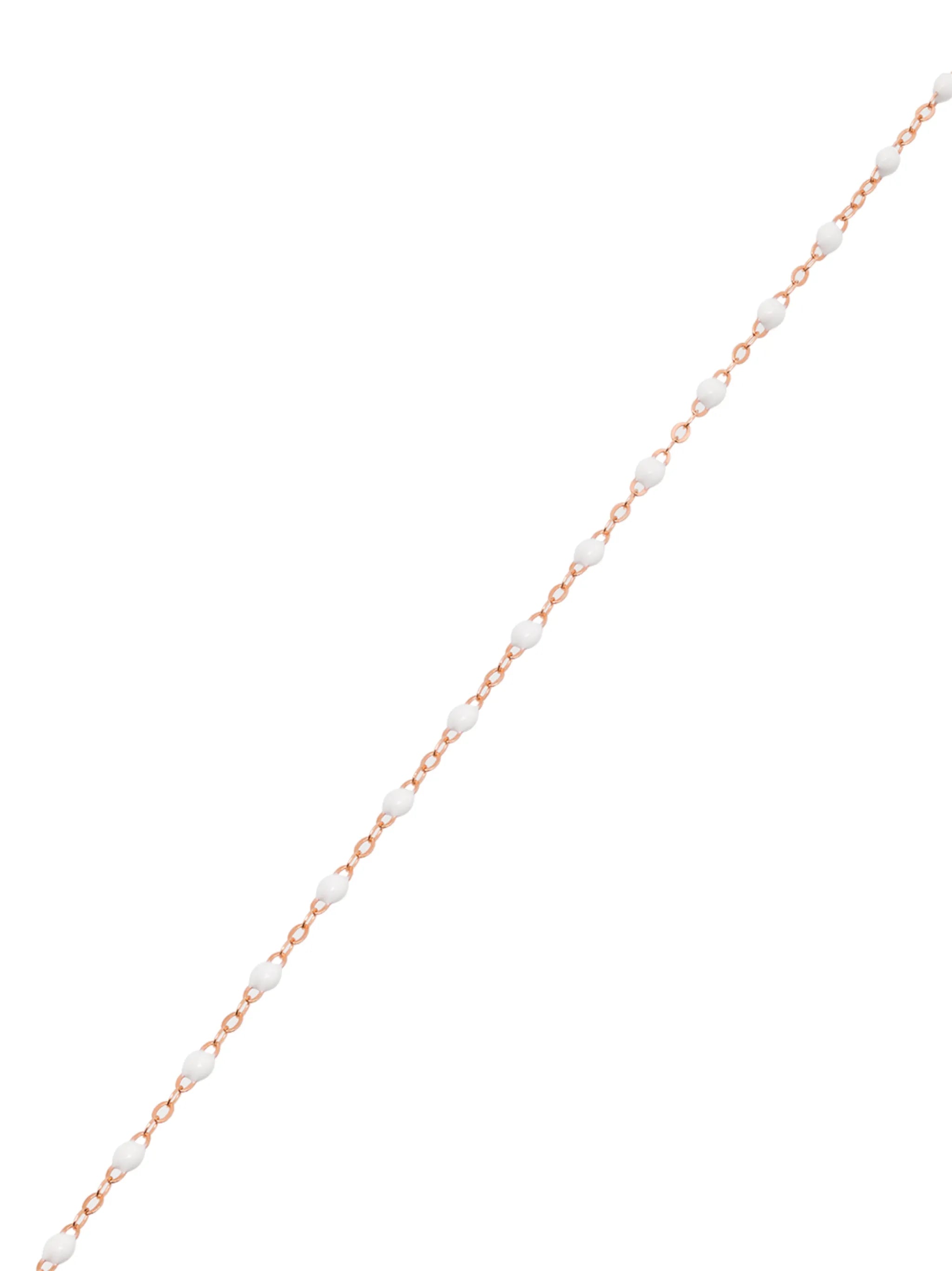18kt rose gold beaded necklace