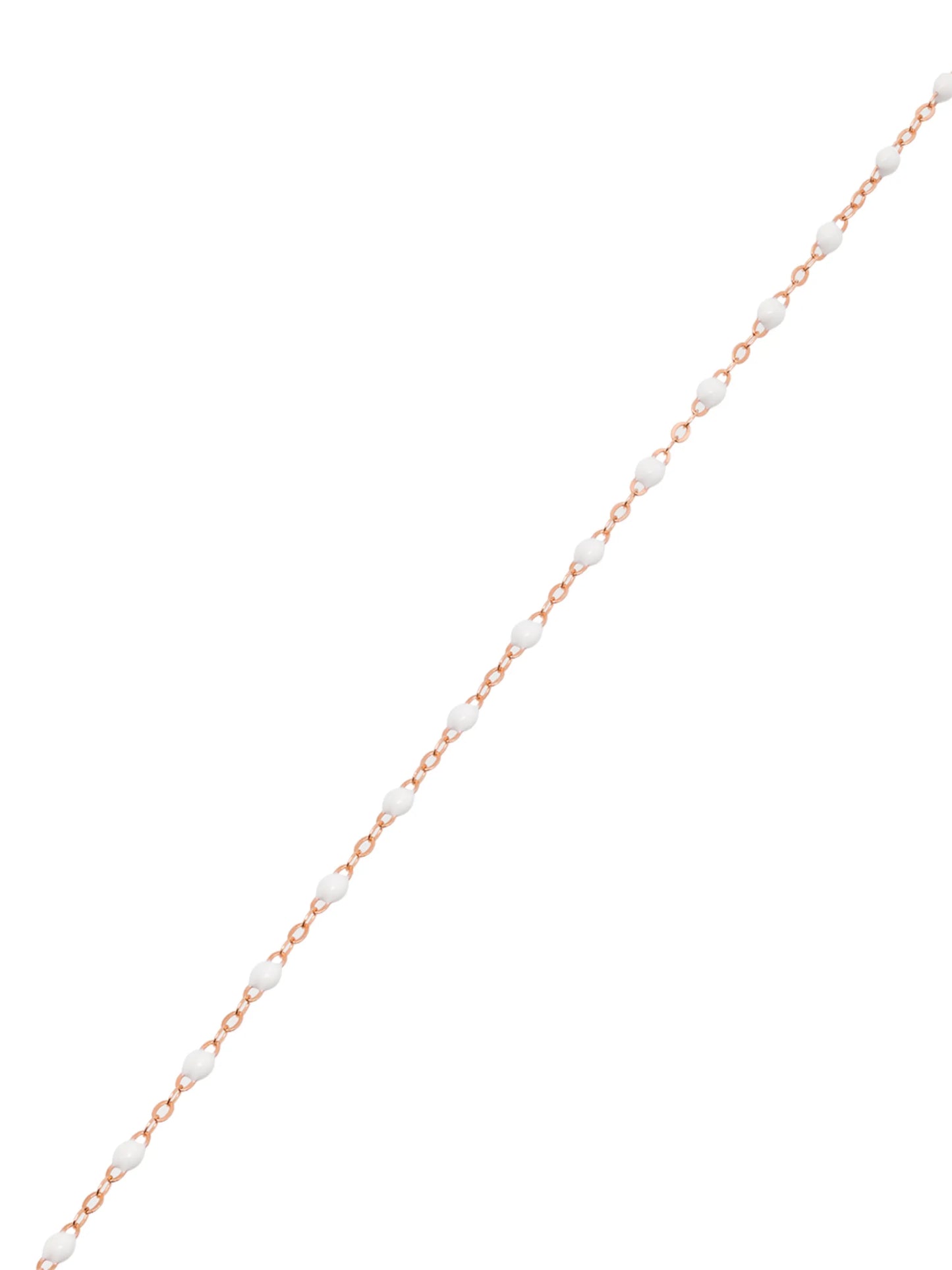 18kt rose gold beaded necklace