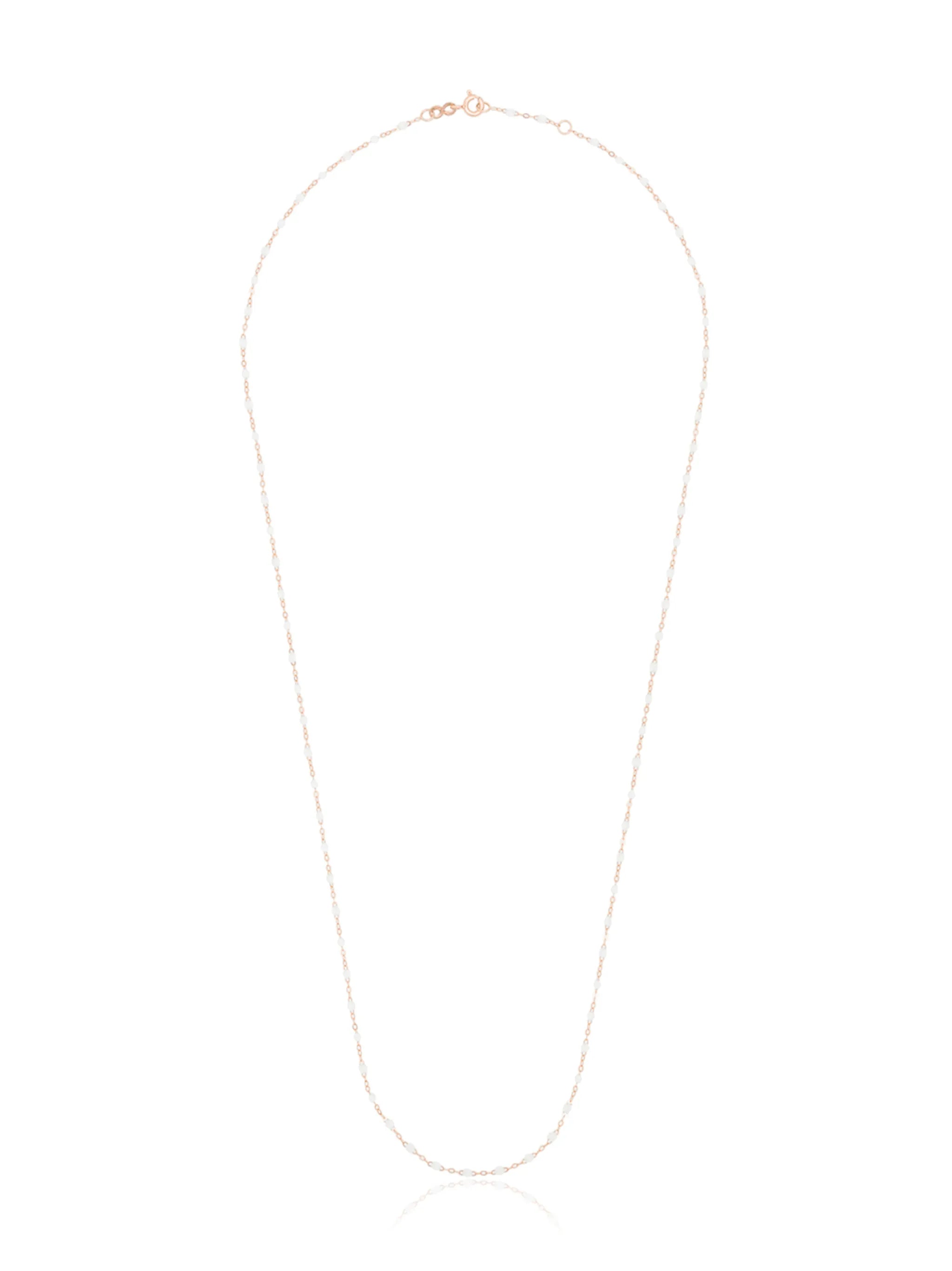 18kt rose gold beaded necklace