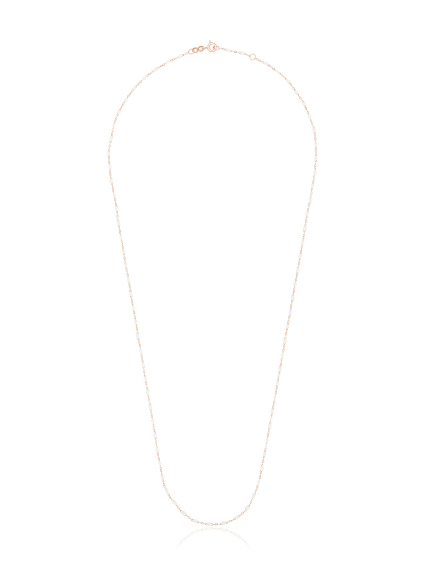 18kt rose gold beaded necklace