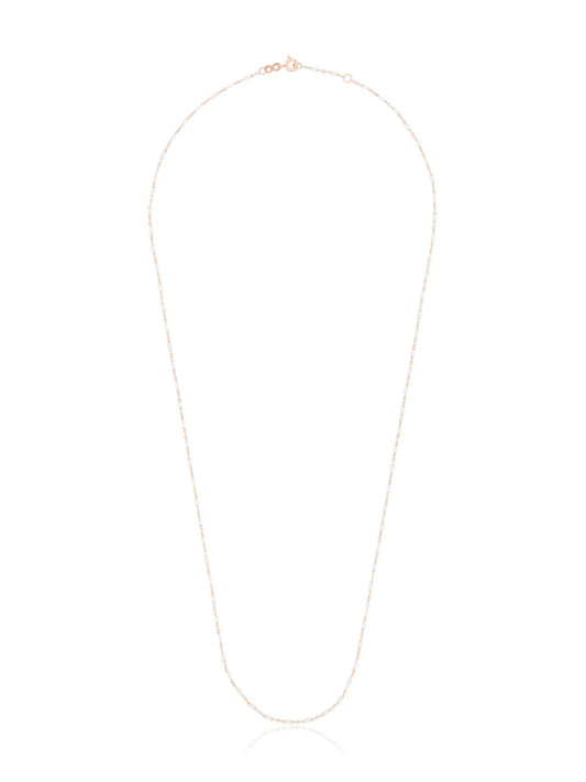 18kt rose gold beaded necklace