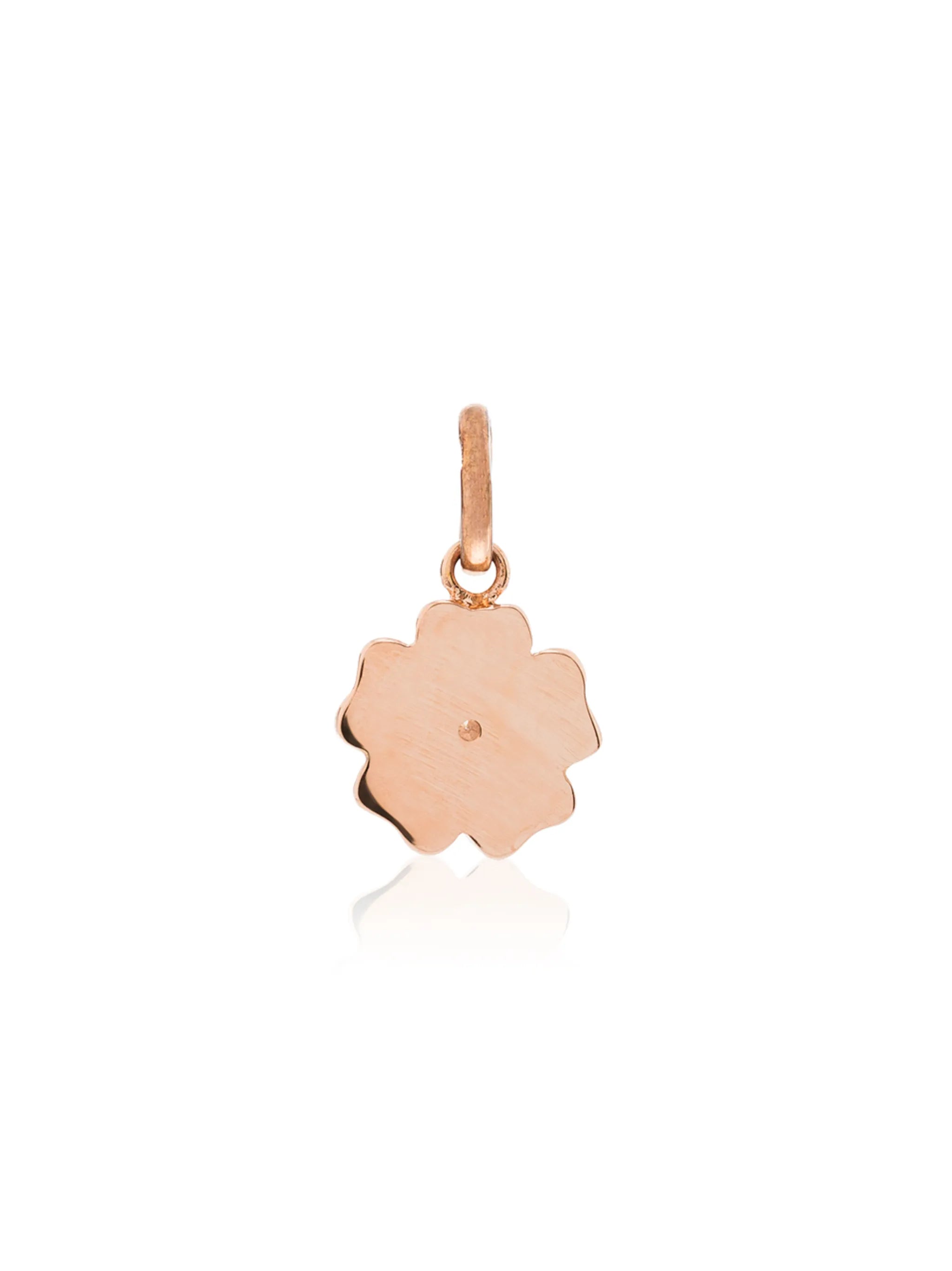 18kt yellow gold diamond-embellished flower charm