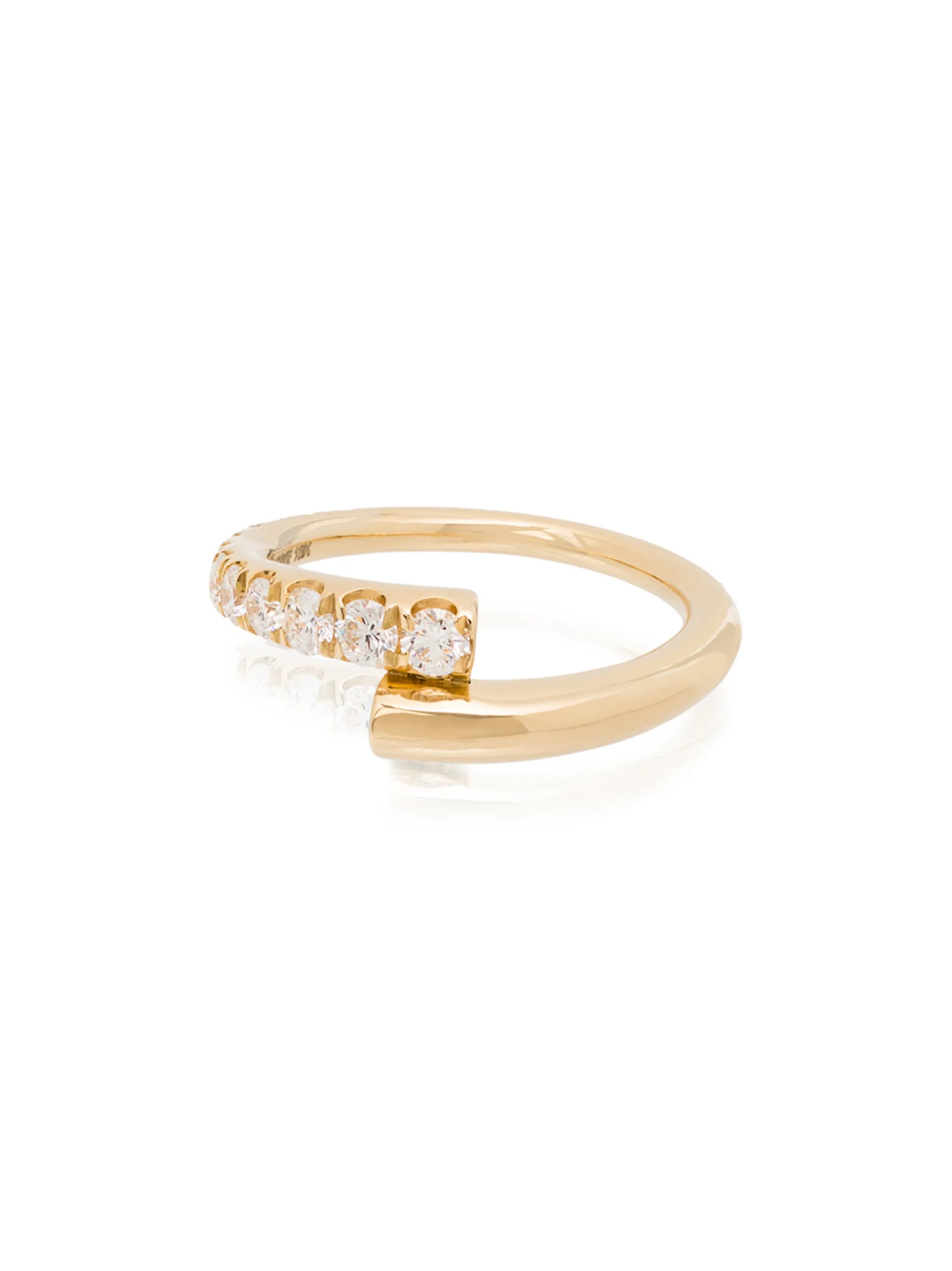 Lola 18kt yellow gold diamond ring
