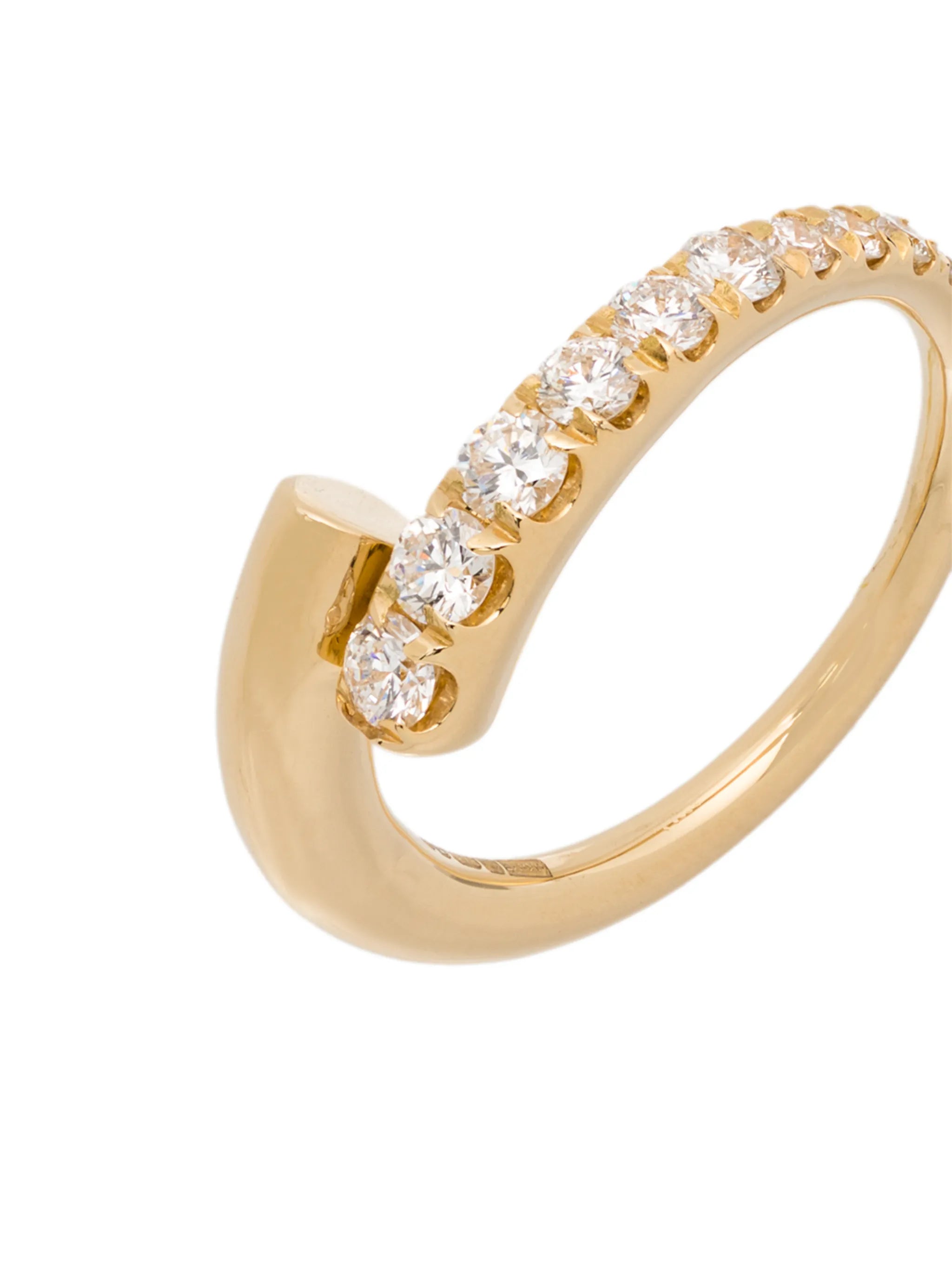 Lola 18kt yellow gold diamond ring